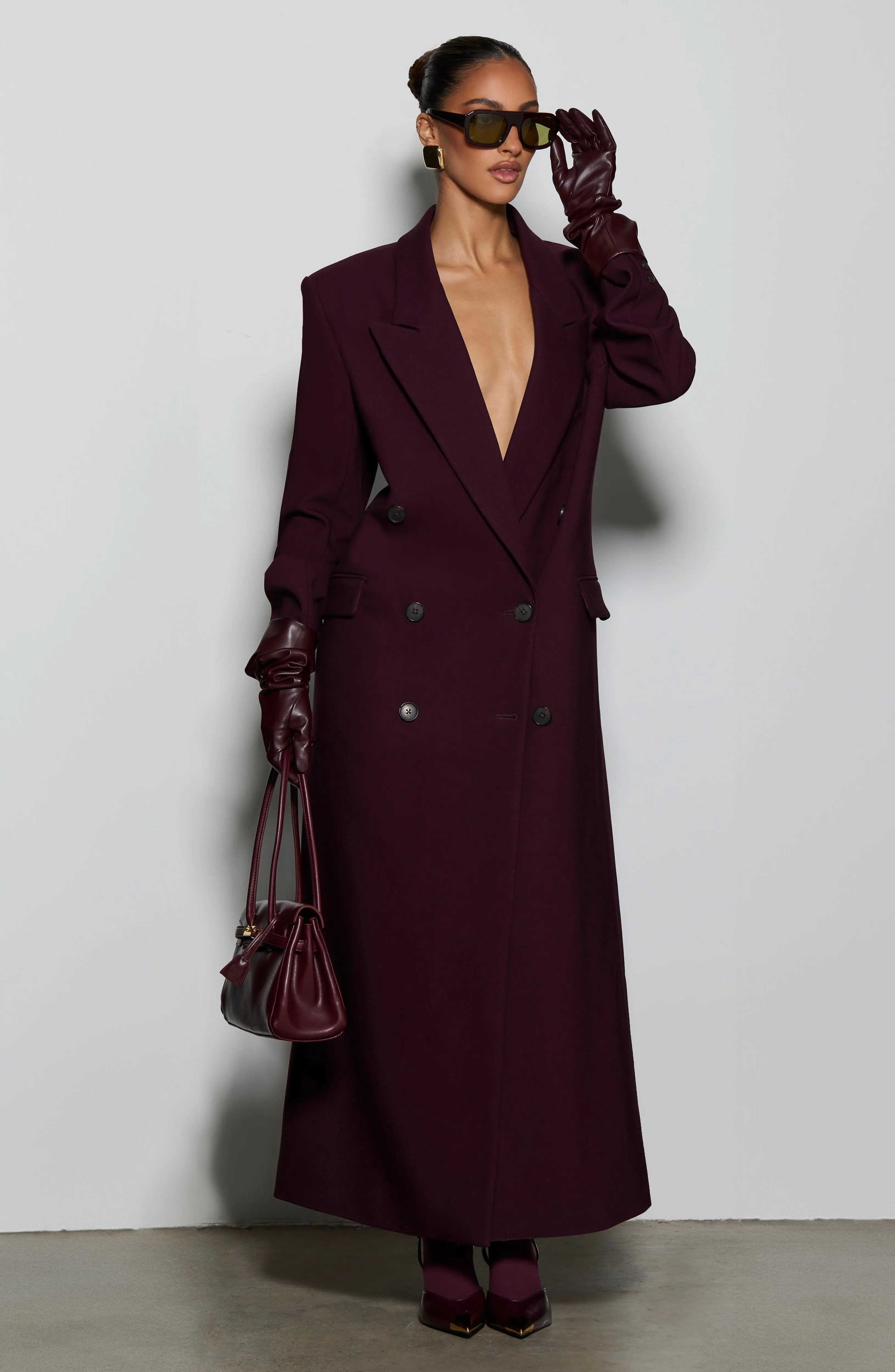Michelle Coat - Plum - Image 2