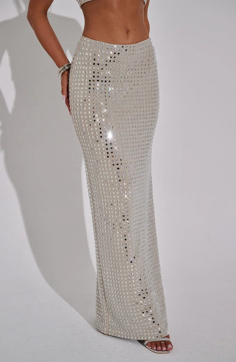 Dimity Maxi Skirt - Nude - Image 4