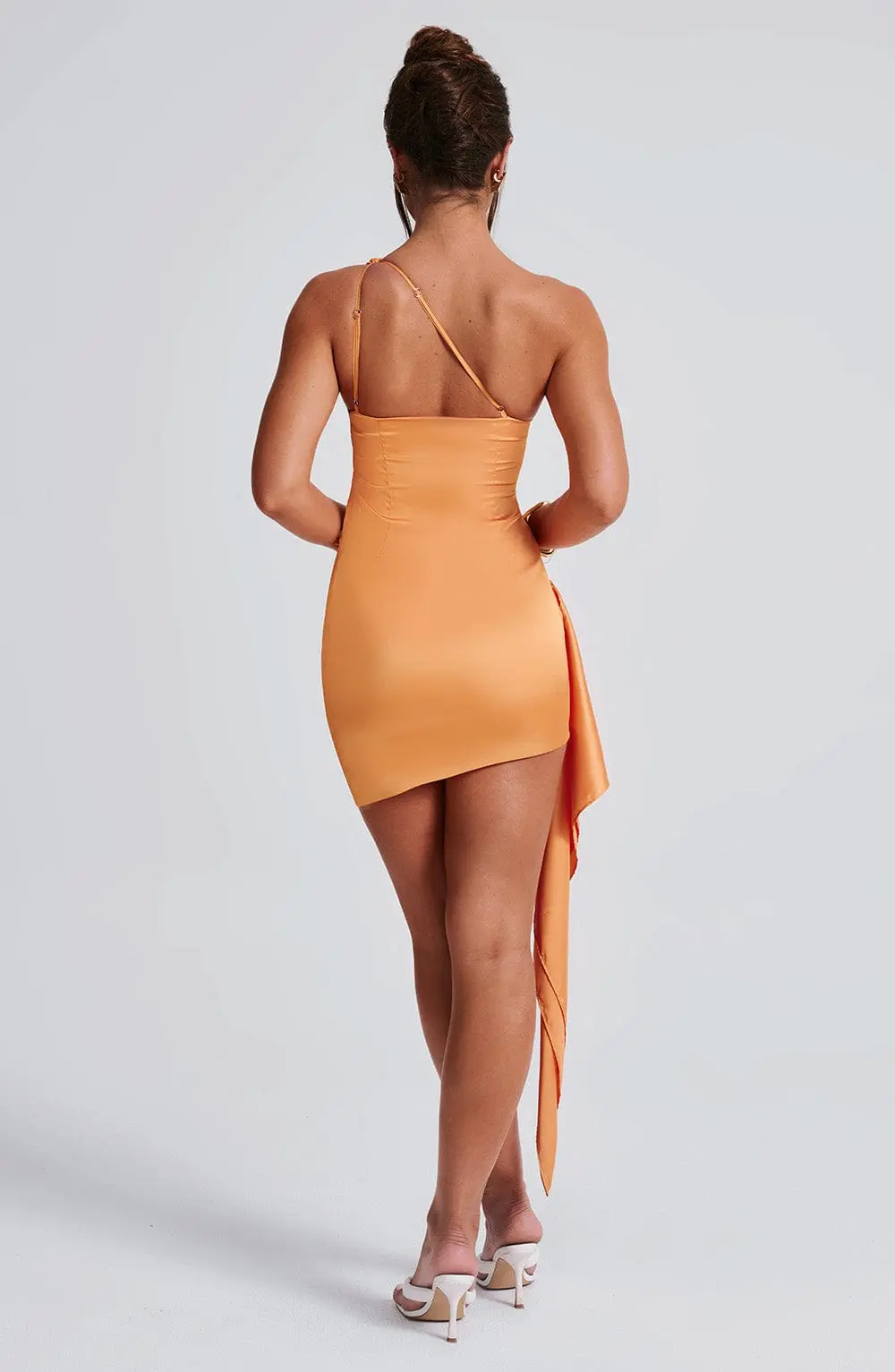 Avery Mini Dress - Tangerine - Image 3
