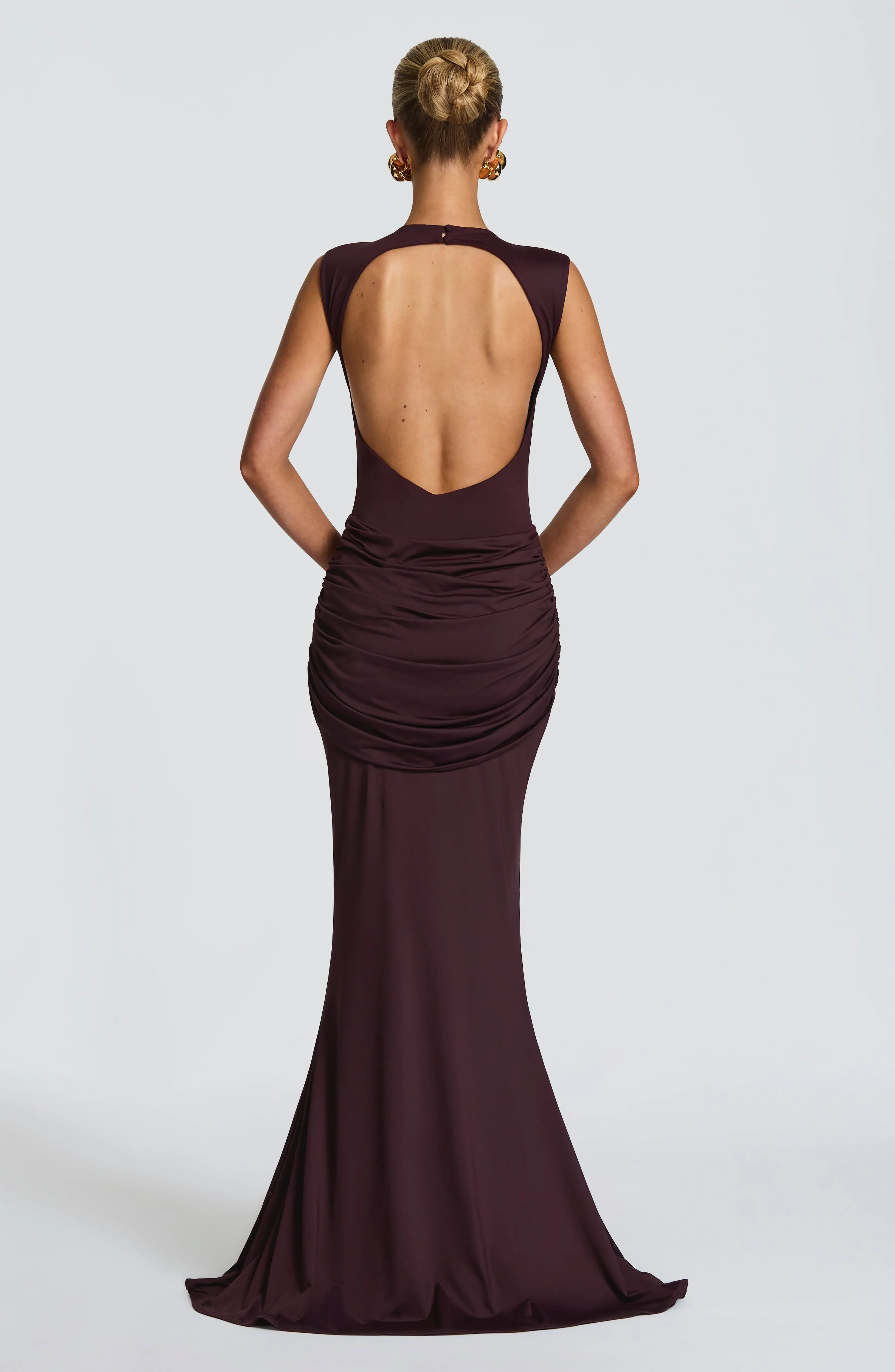 Lorenza Maxi Dress - Plum - Image 2