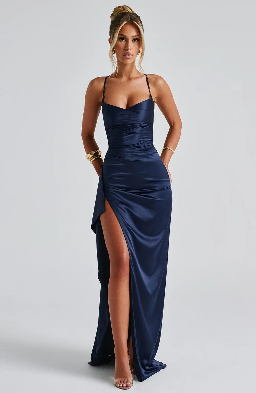 Helen Maxi Dress - Navy - Image 5
