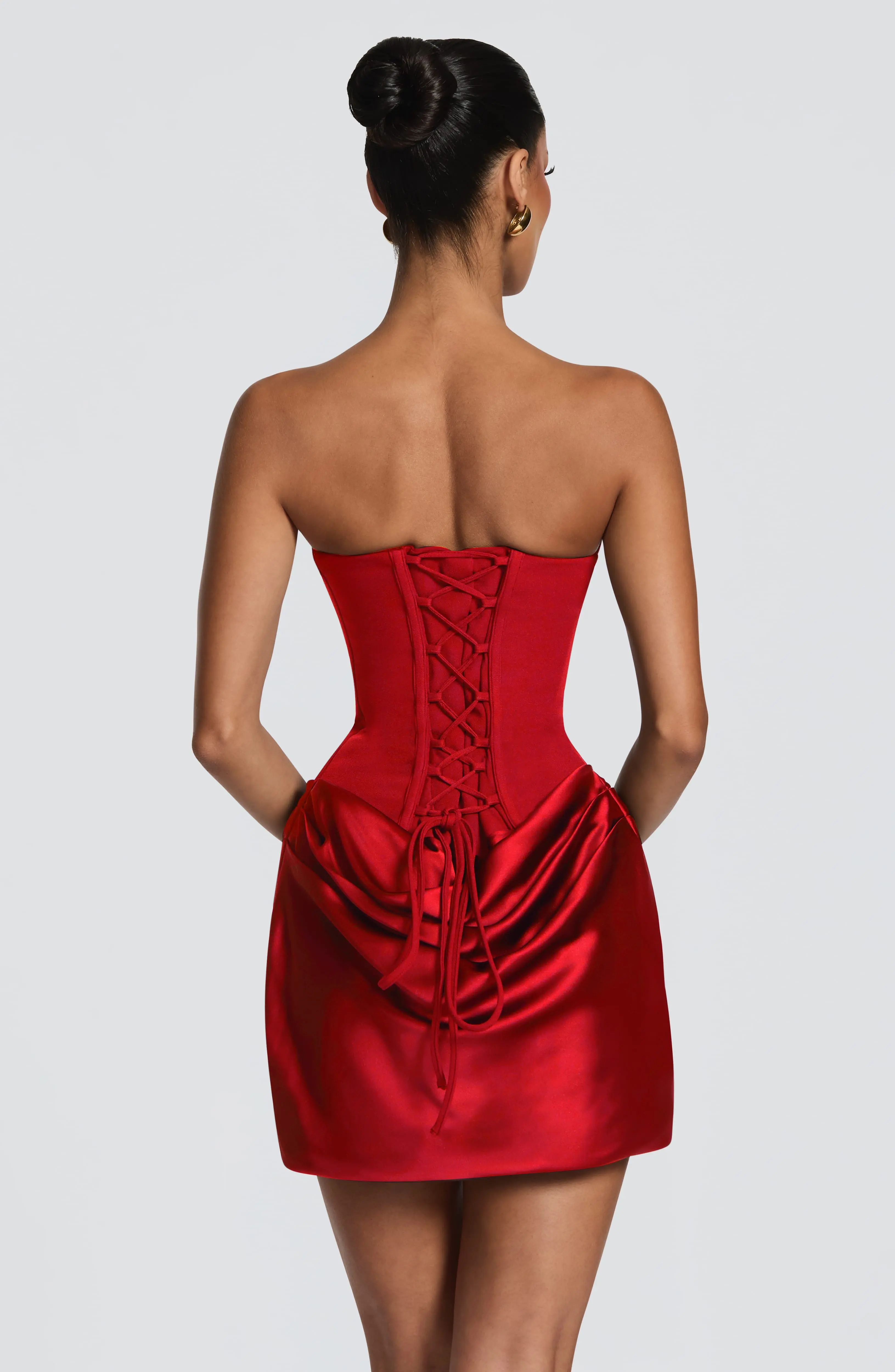 Maggie Mini Dress - Red - Image 2