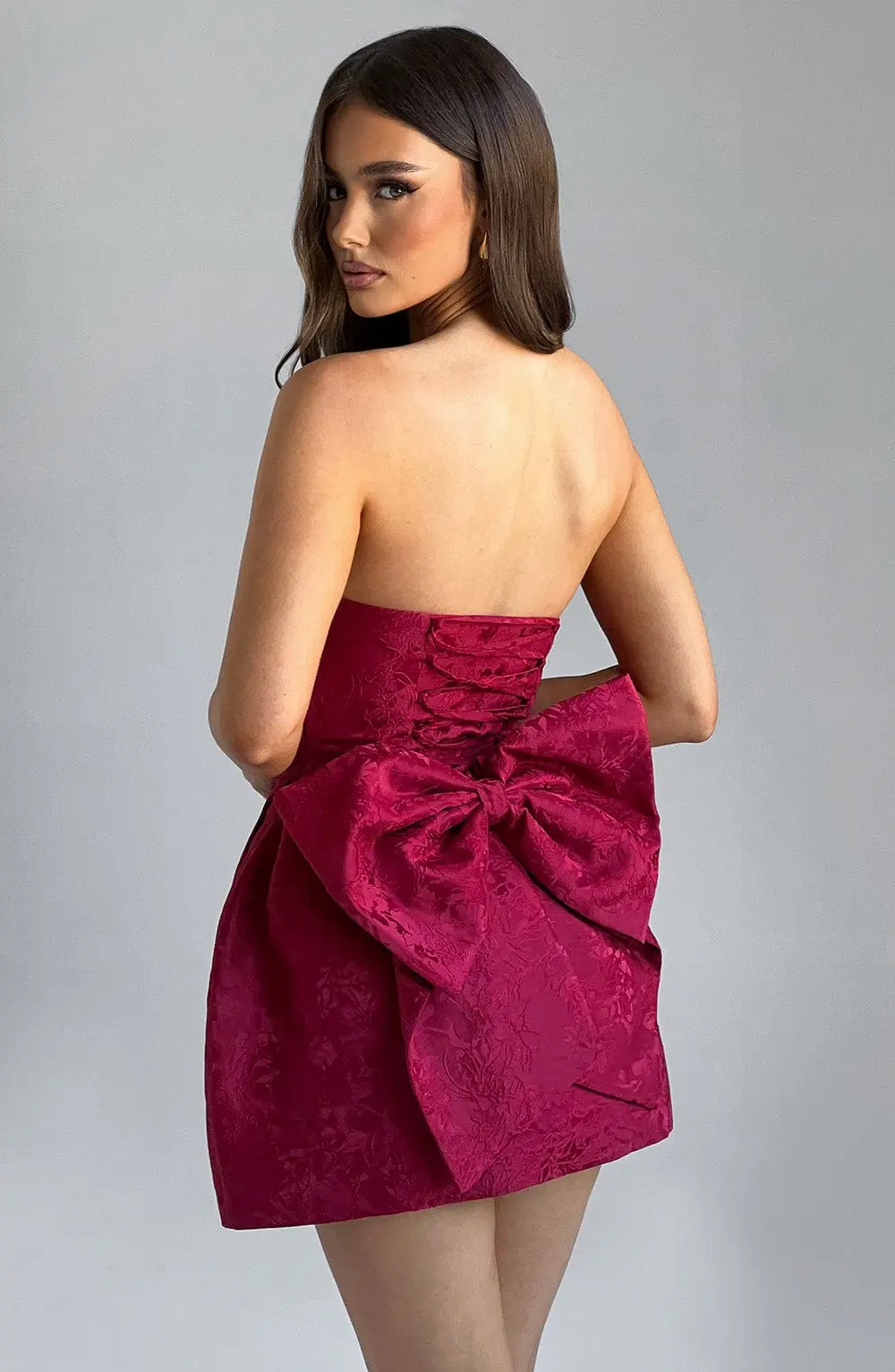 Elenora Mini Dress - Red - Image 5