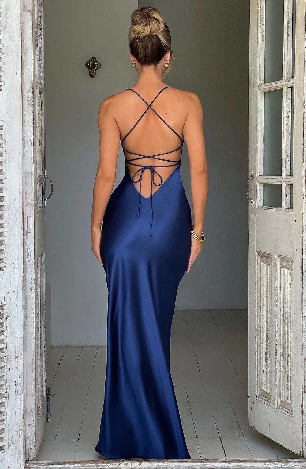 Isobel Maxi Dress - Navy - Image 2