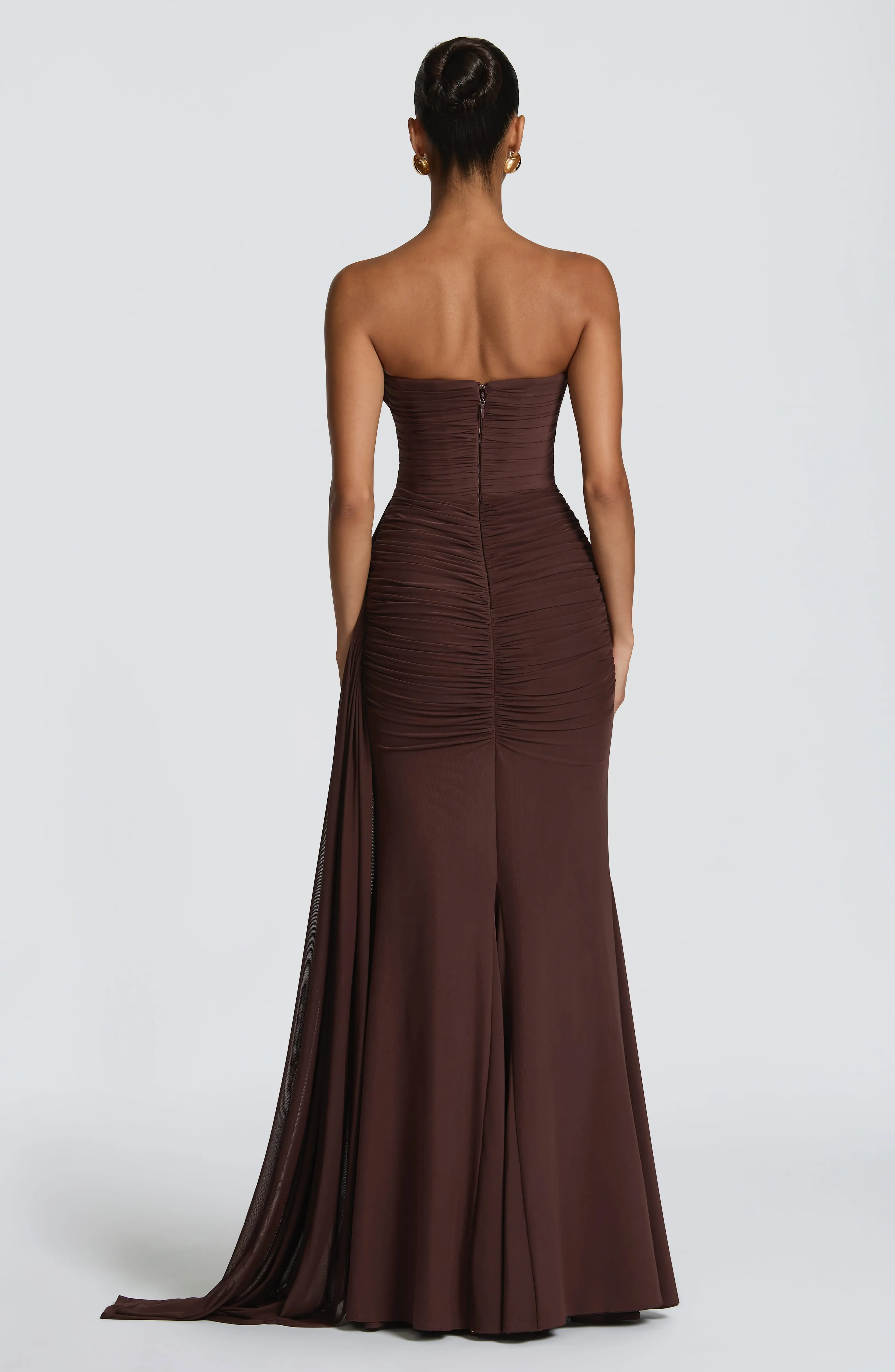 Ashika Maxi Dress - Plum Brown - Image 3