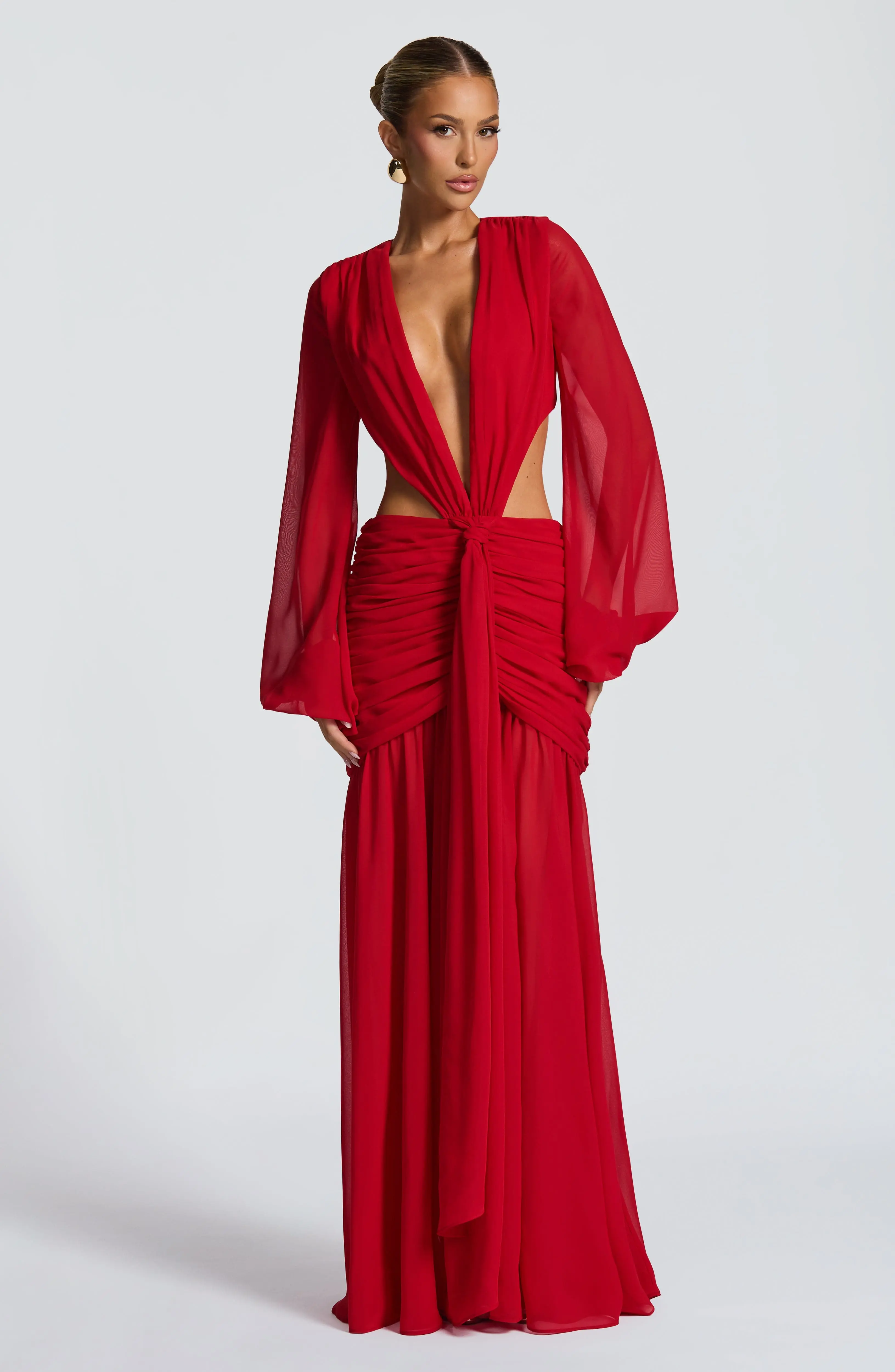 Andrina Maxi Dress - Red - Image 4