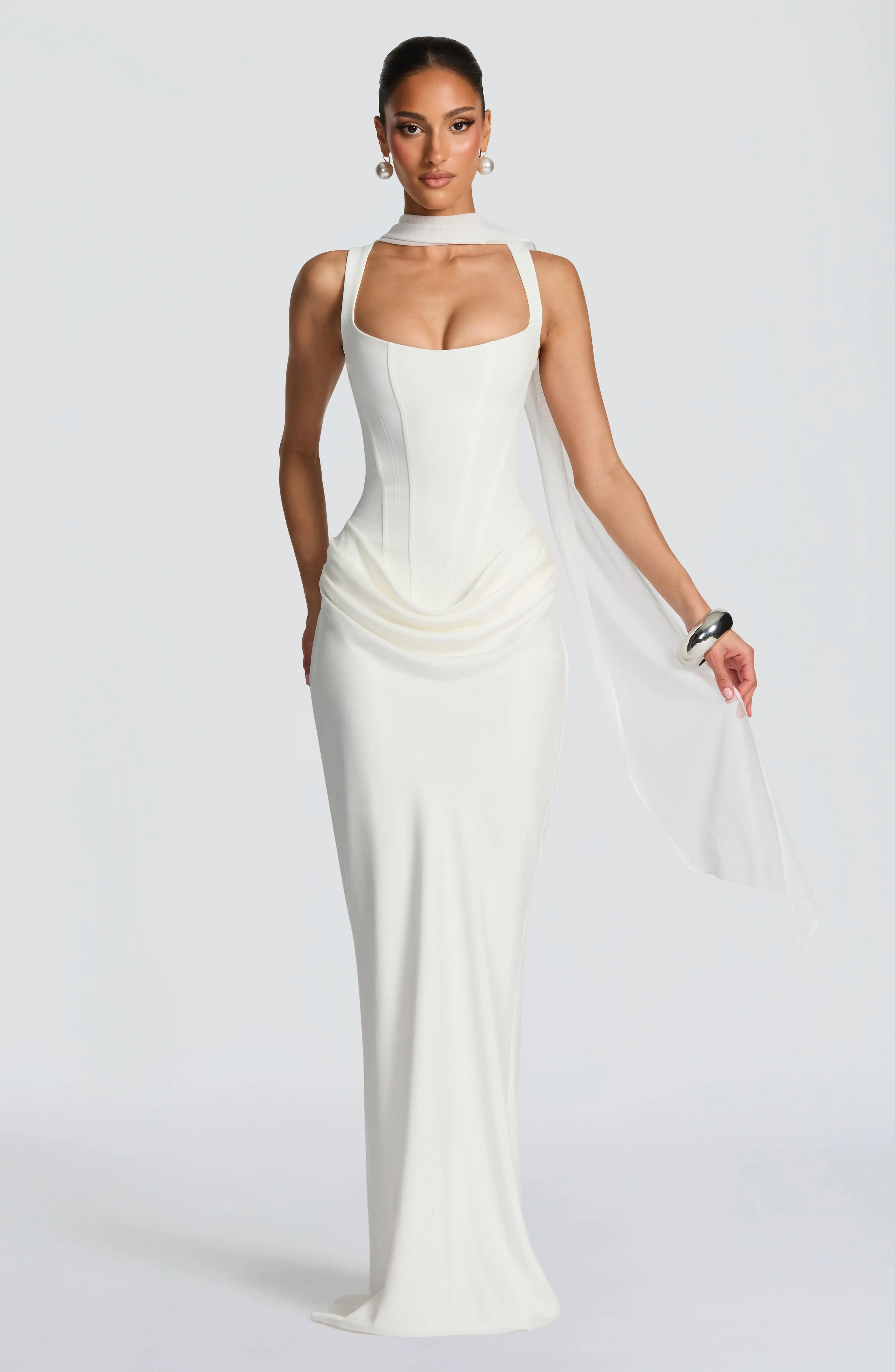 Cornelia Maxi Dress - Ivory - Image 2