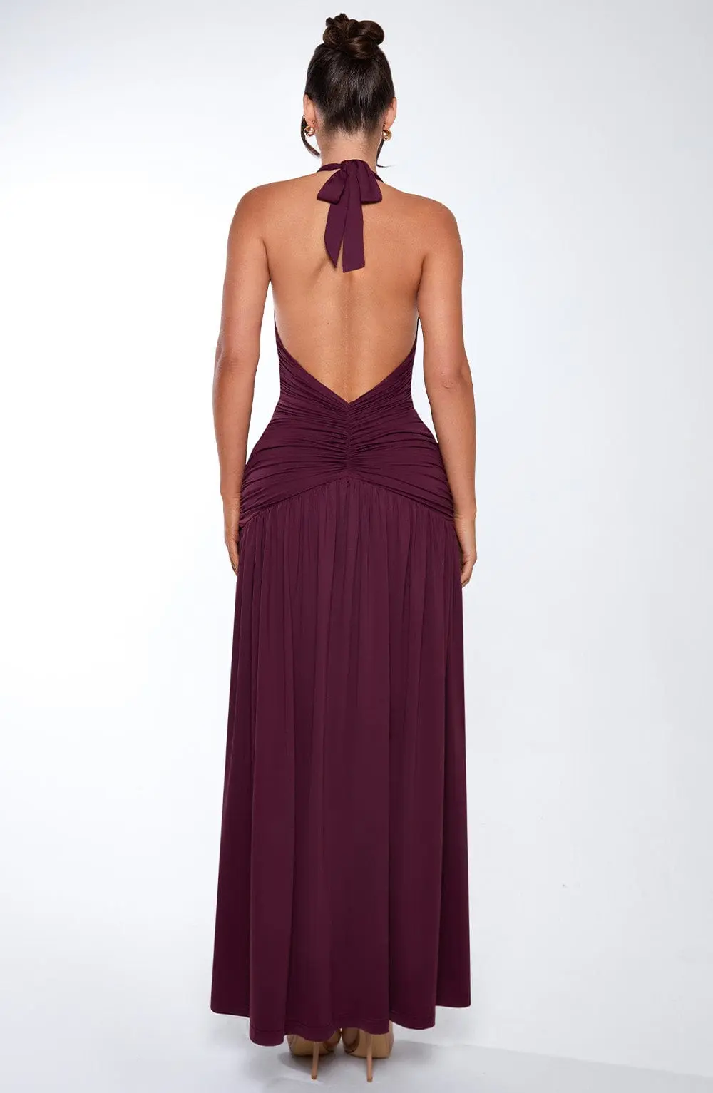 Melania Maxi Dress - Cherry Lacquer - Image 13