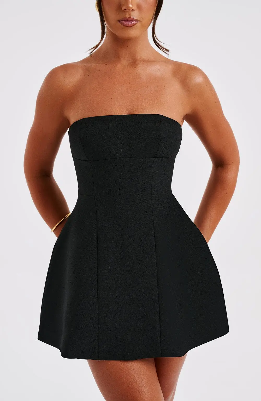 Asha Mini Dress - Black - Image 6