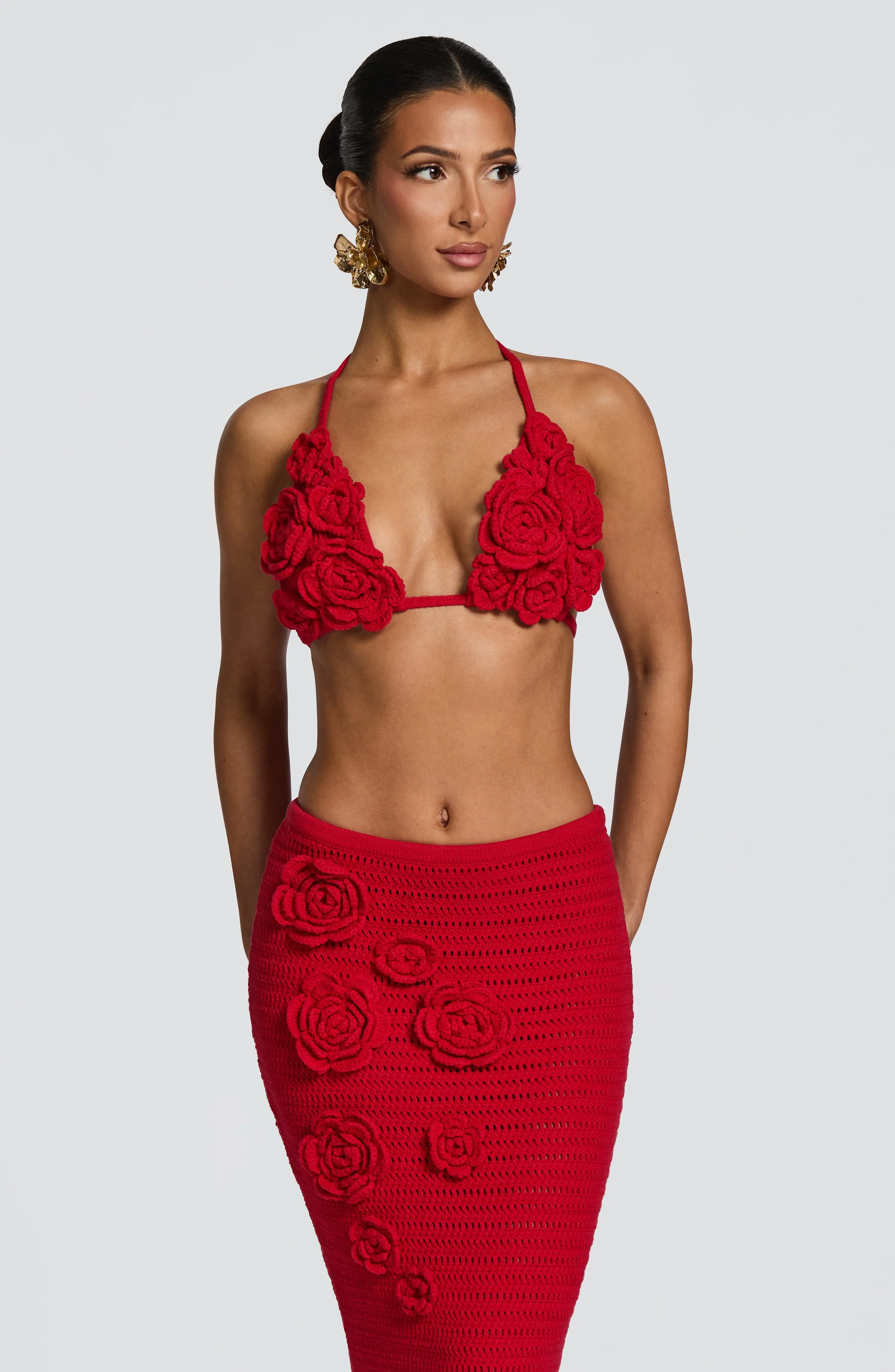 Nerida Maxi Skirt - Red - Image 5