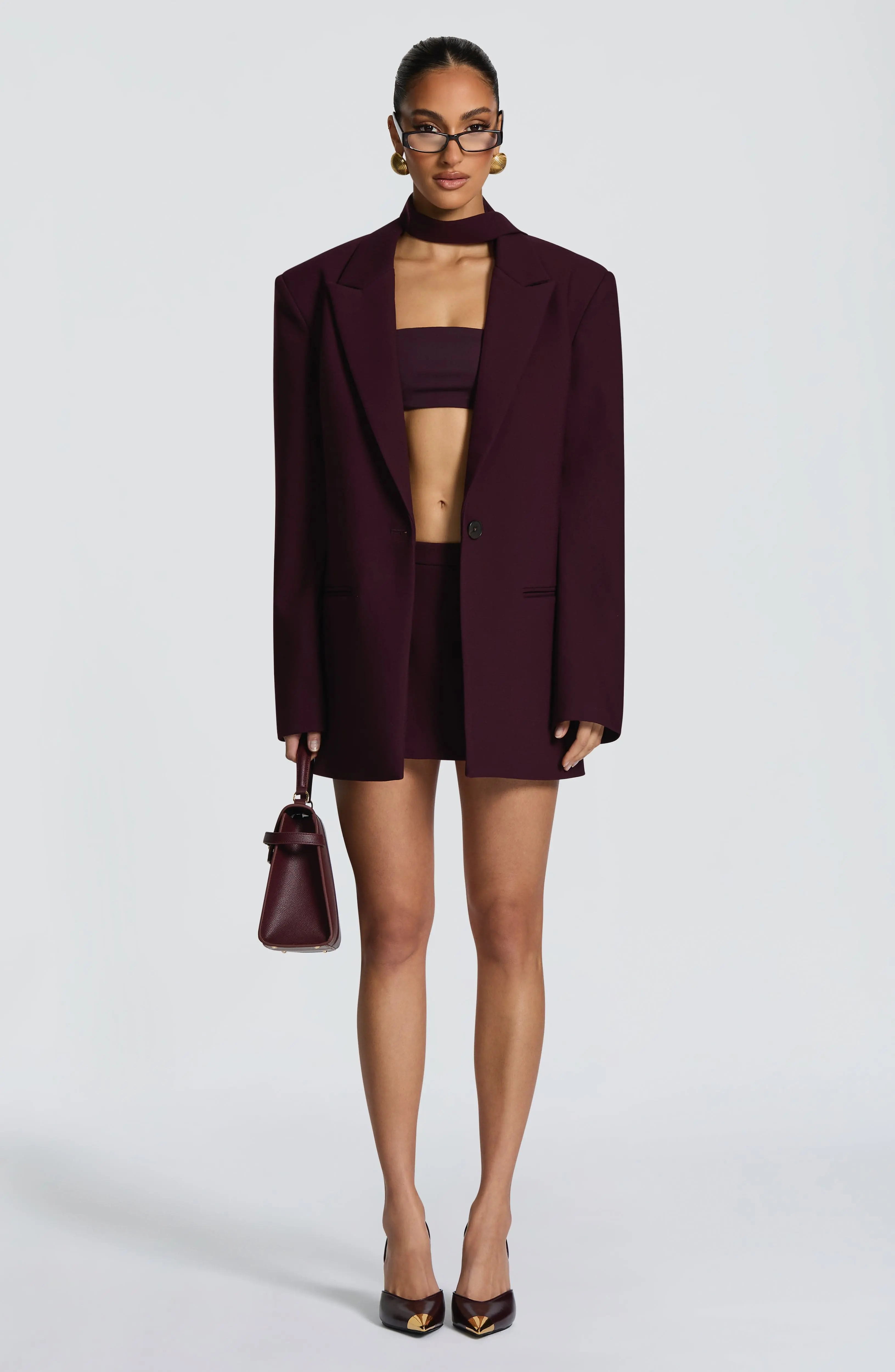 Vinnie Scarf - Plum - Image 6