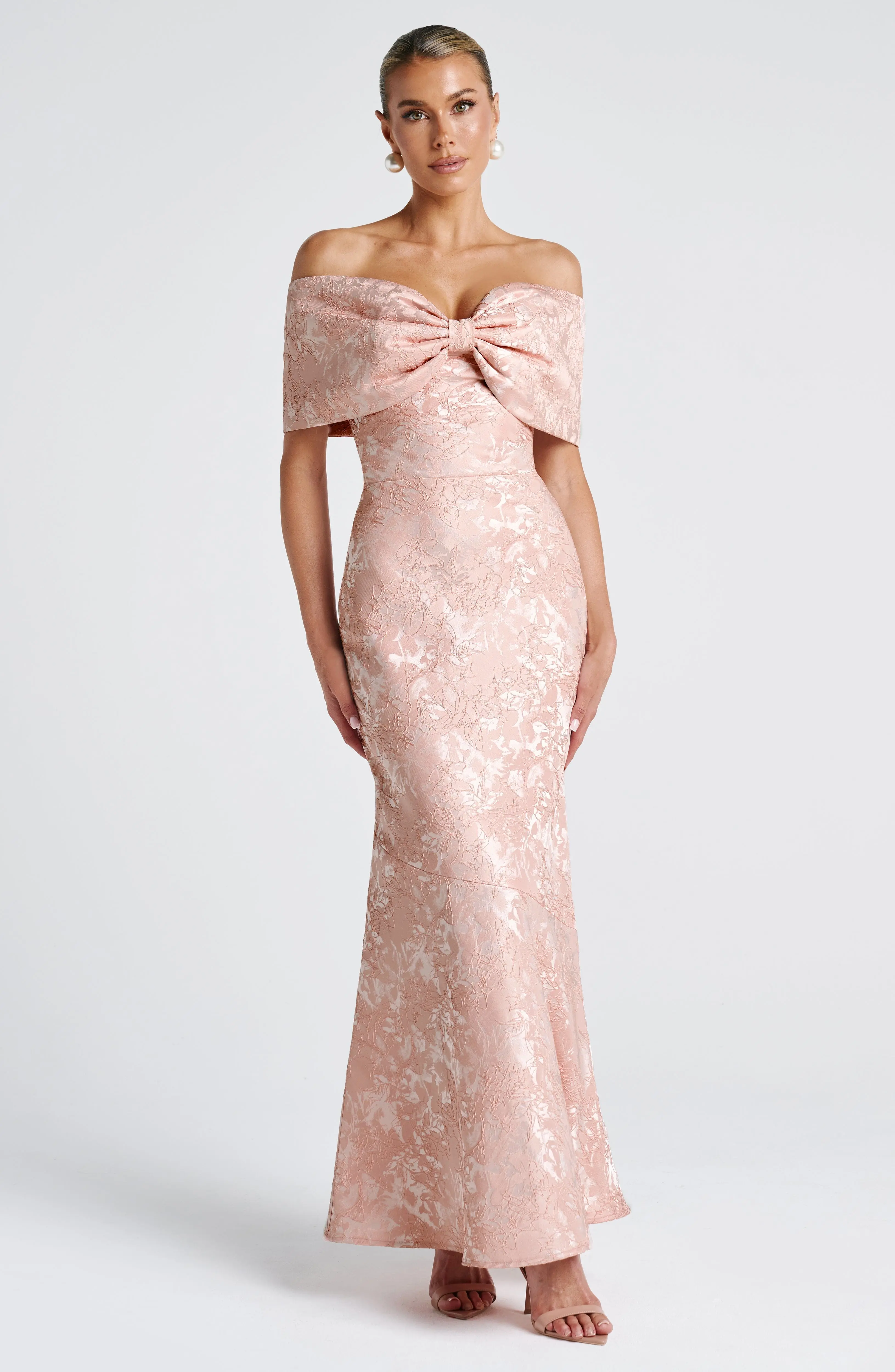 Emberly Maxi Dress - Soft Peach - Image 9