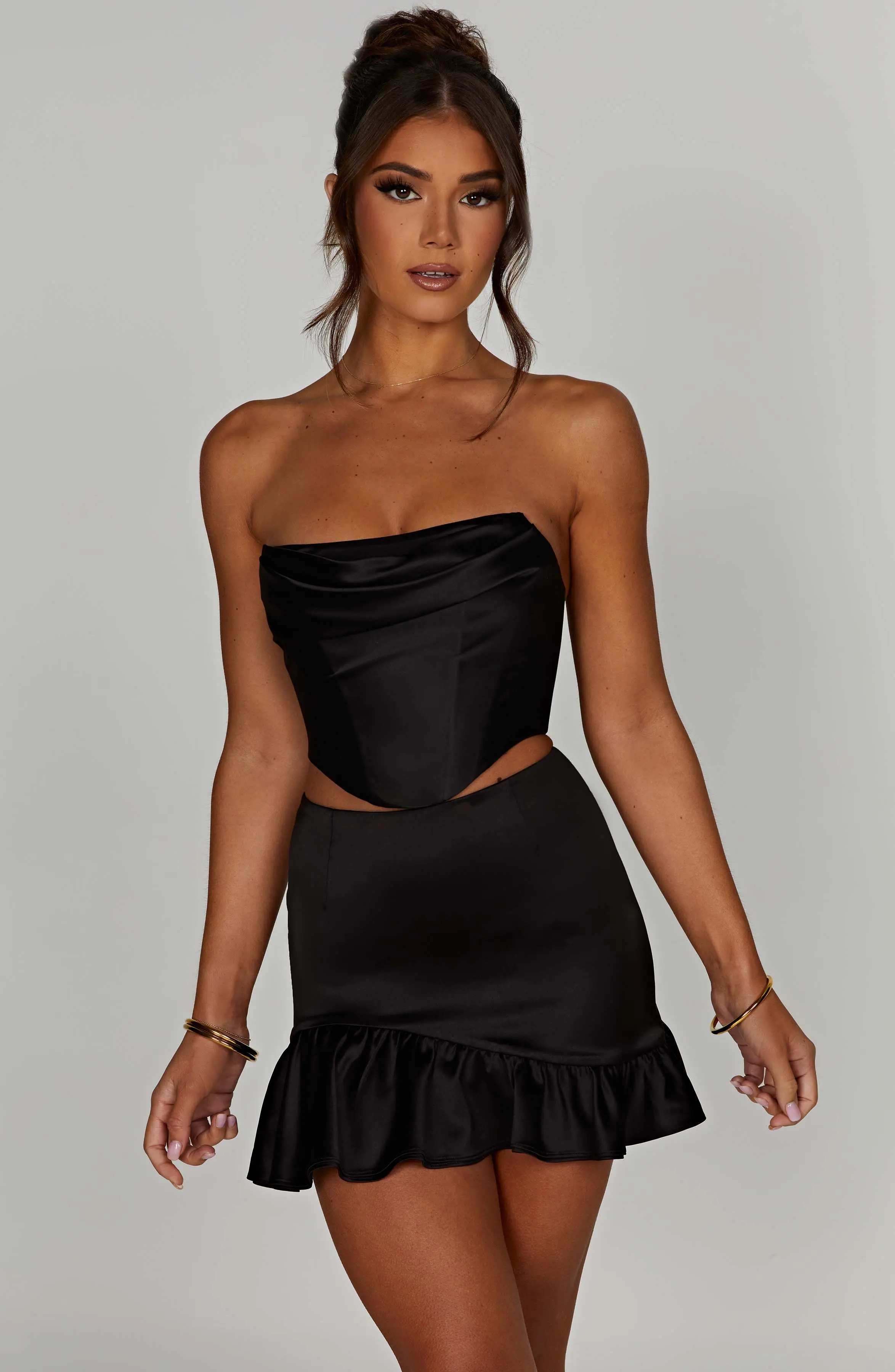 Maura Mini Skirt - Black - Image 9