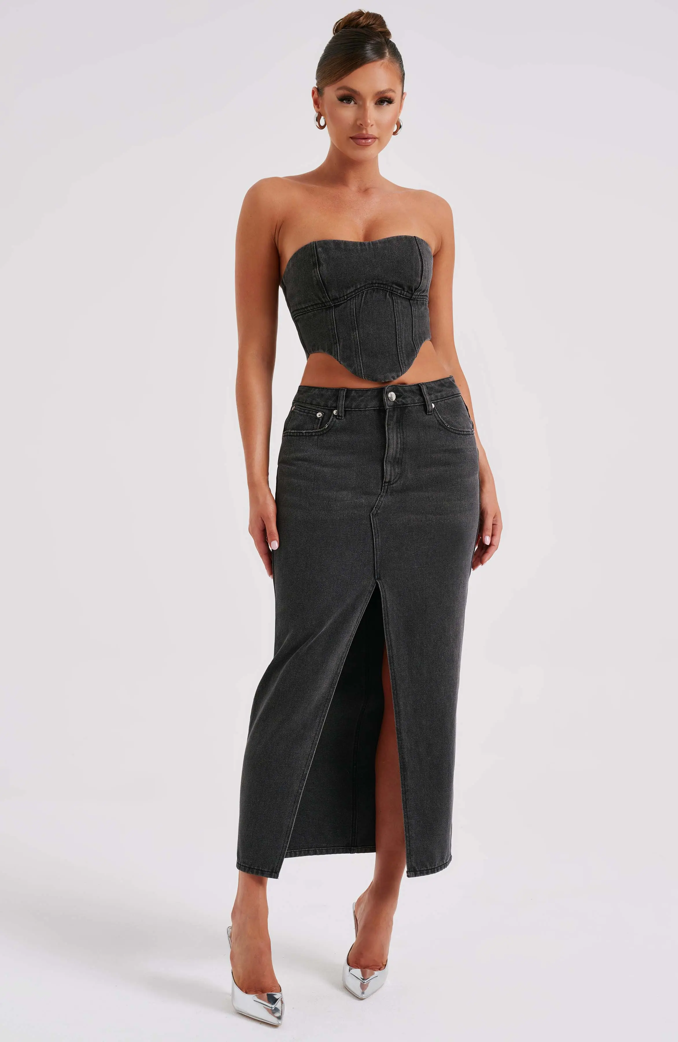 Flor Maxi Skirt - Black - Image 9