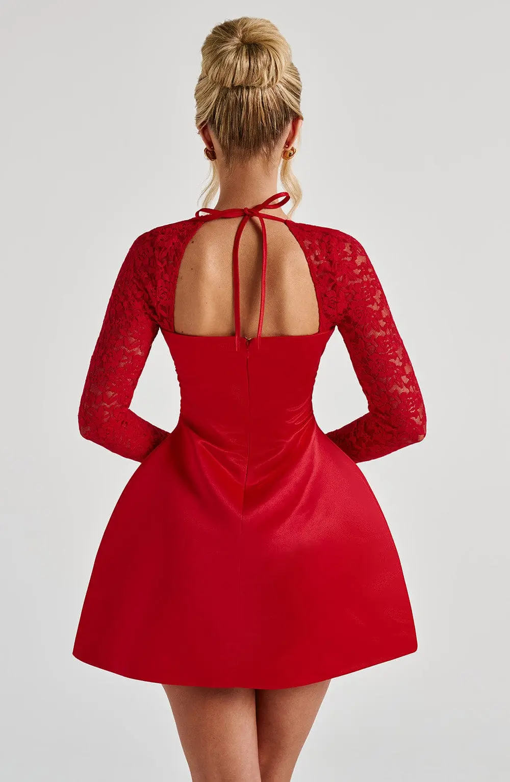 Sadie Mini Dress - Red - Image 2