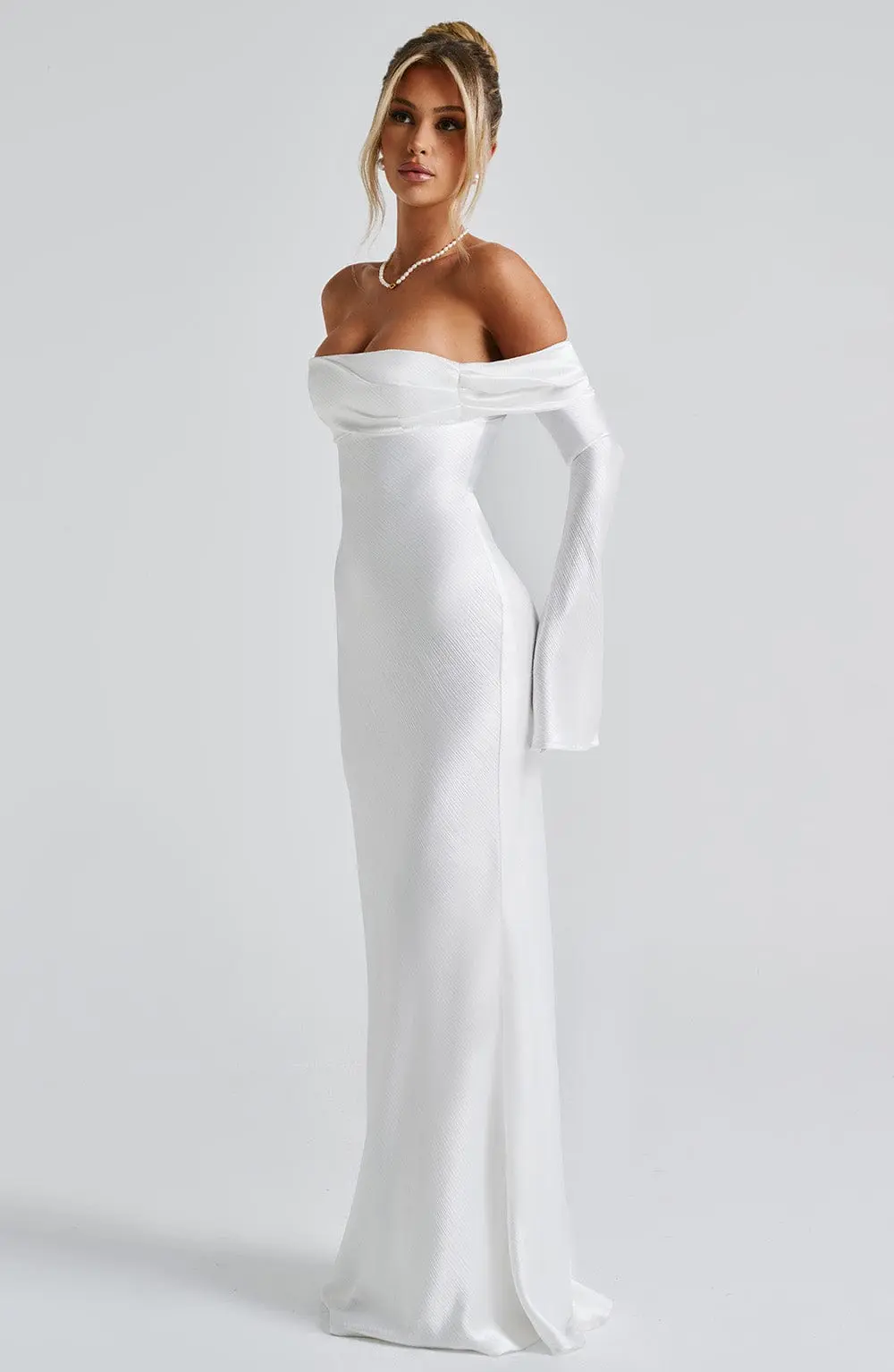 Selene Maxi Dress - Ivory - Image 11