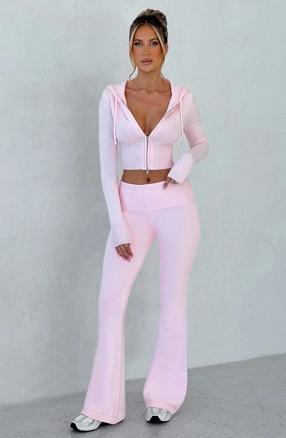 Portia Knit Pants - Pink - Image 3