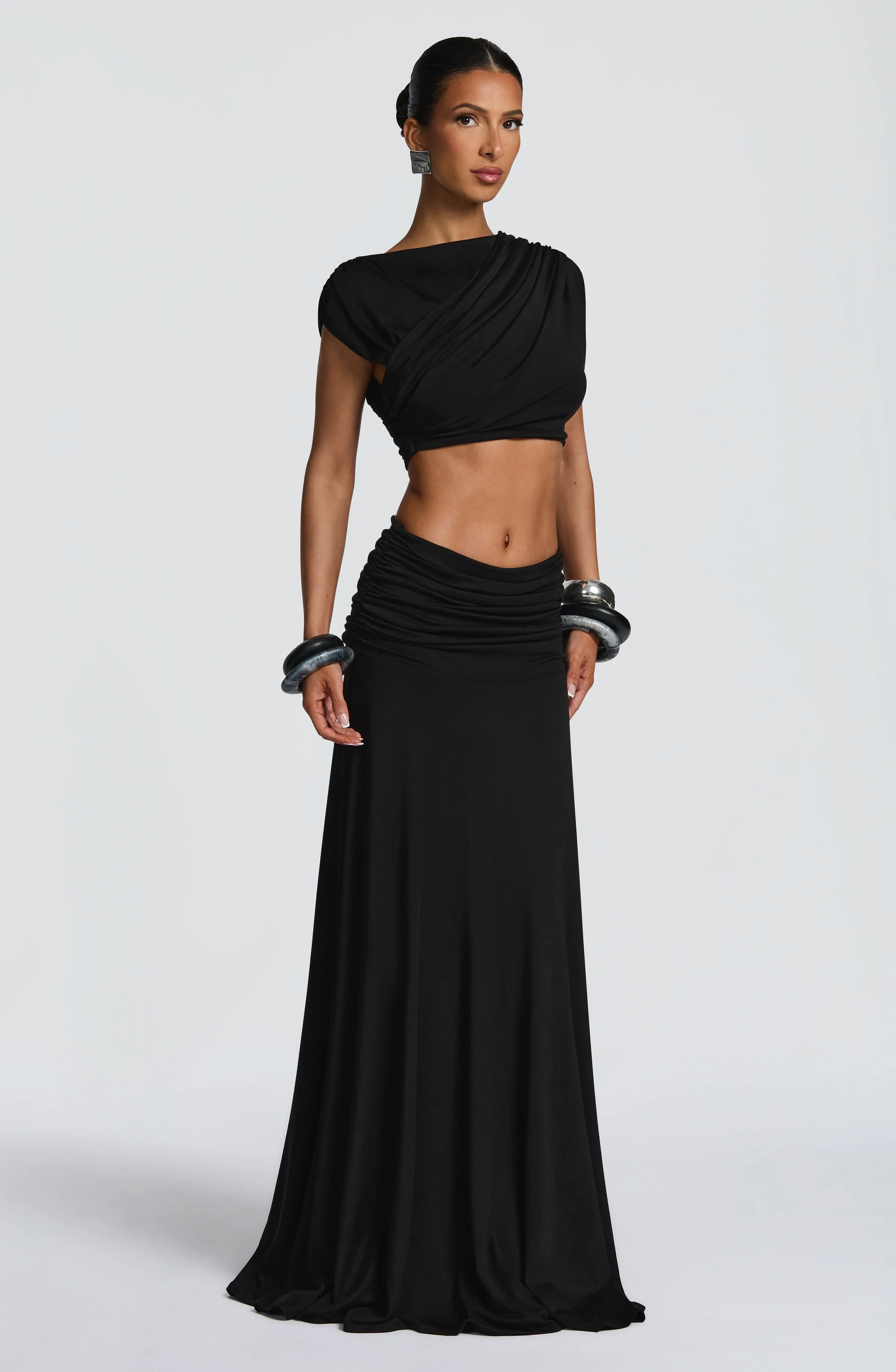 Paige Maxi Skirt - Black - Image 4