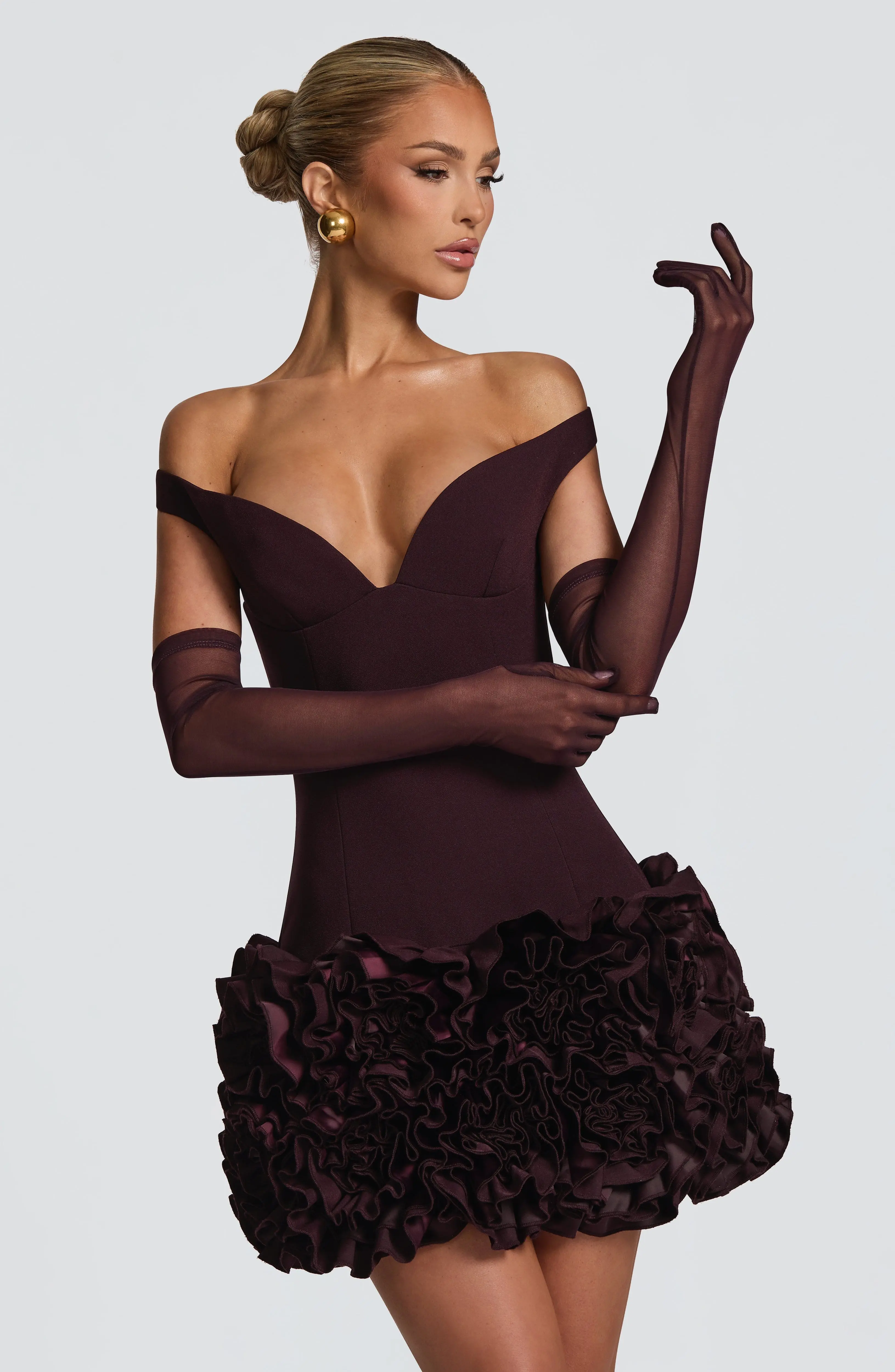 Eli Gloves - Plum - Image 2