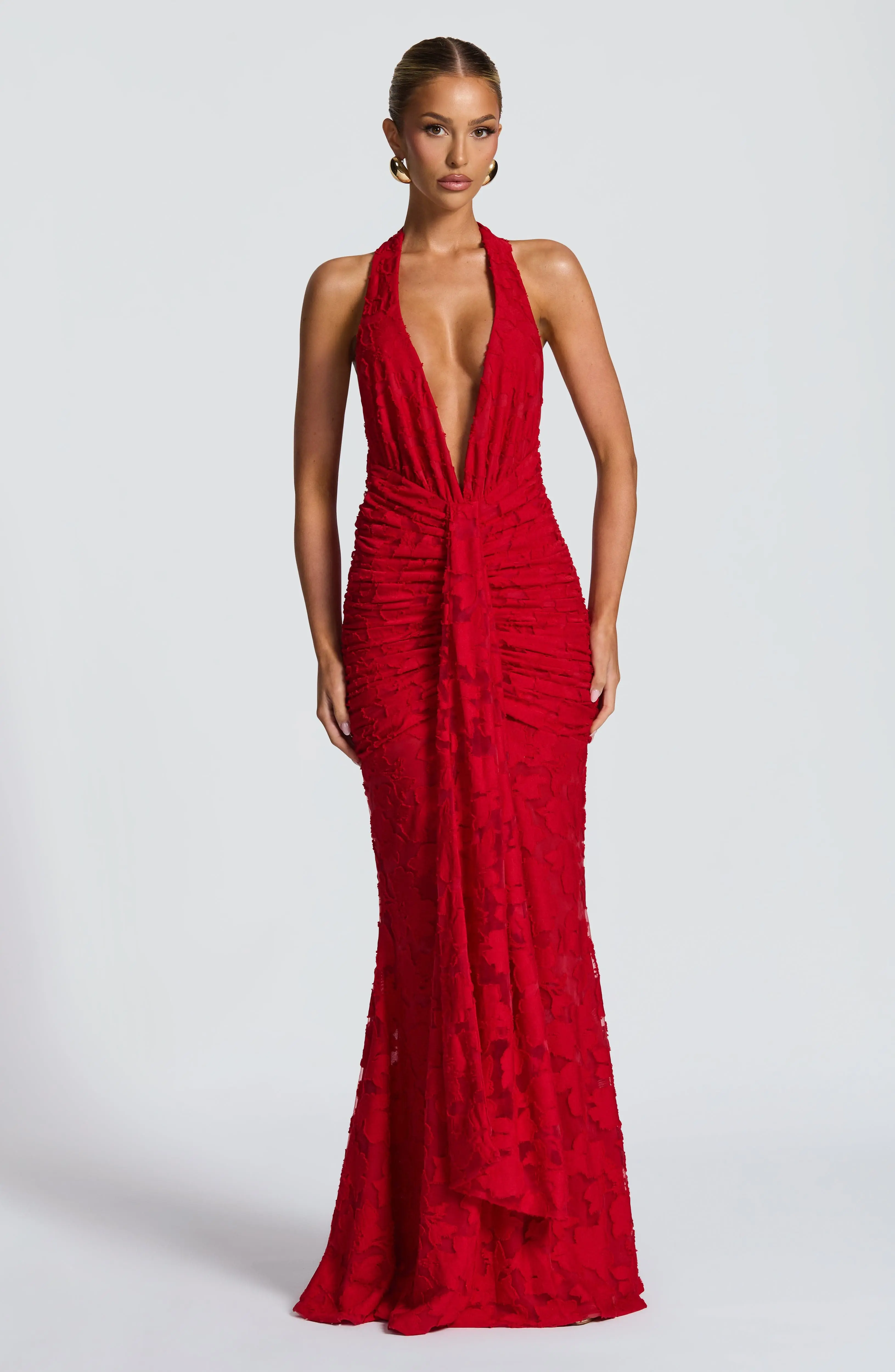 Guinevere Maxi Dress - Red - Image 2