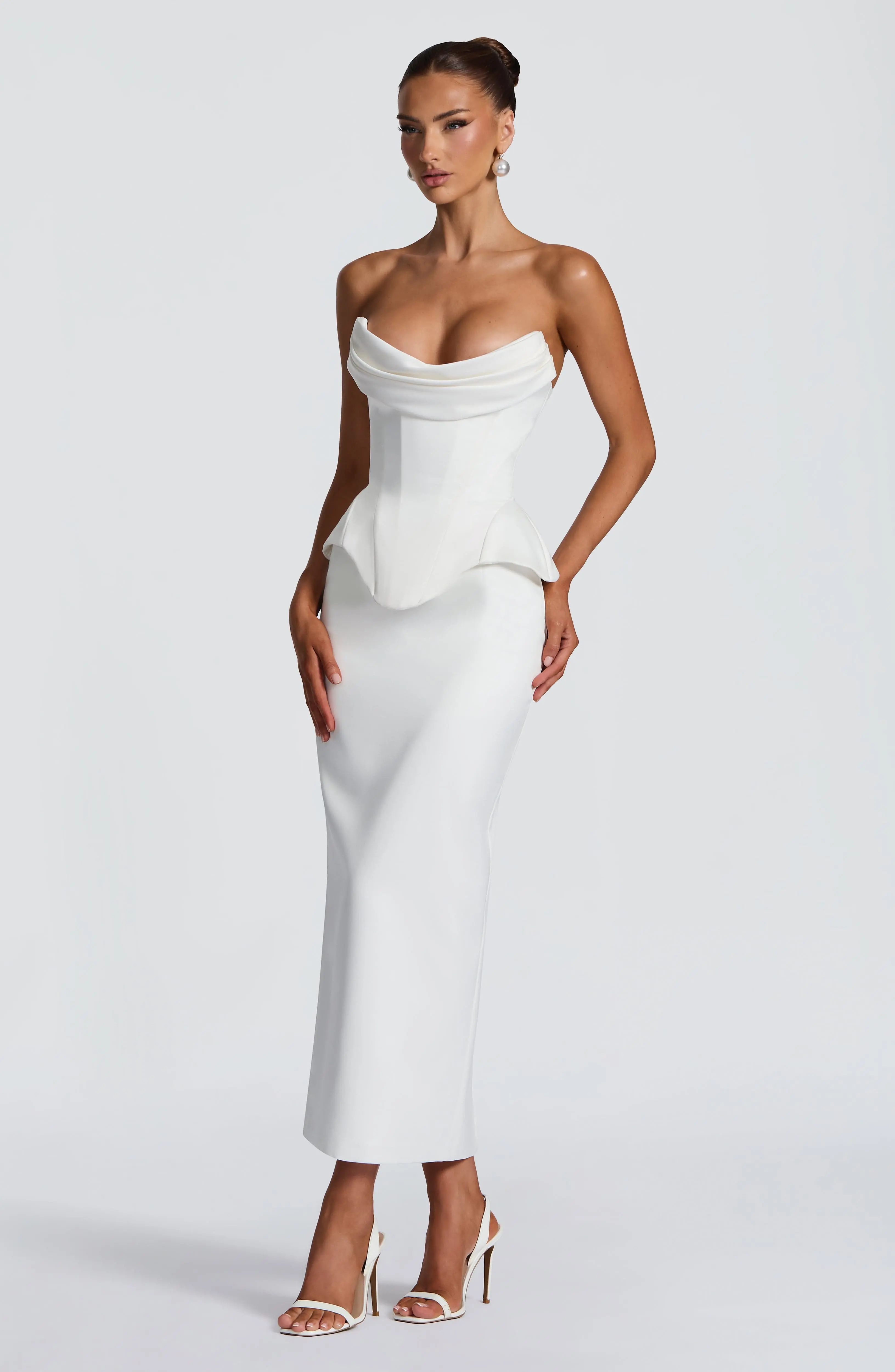 Calliope Midi Skirt - Ivory - Image 2
