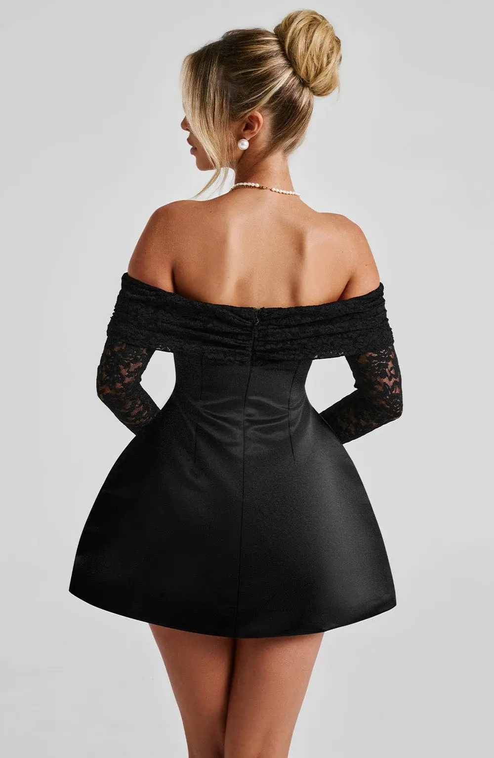 Georgianna Mini Dress - Black - Image 3
