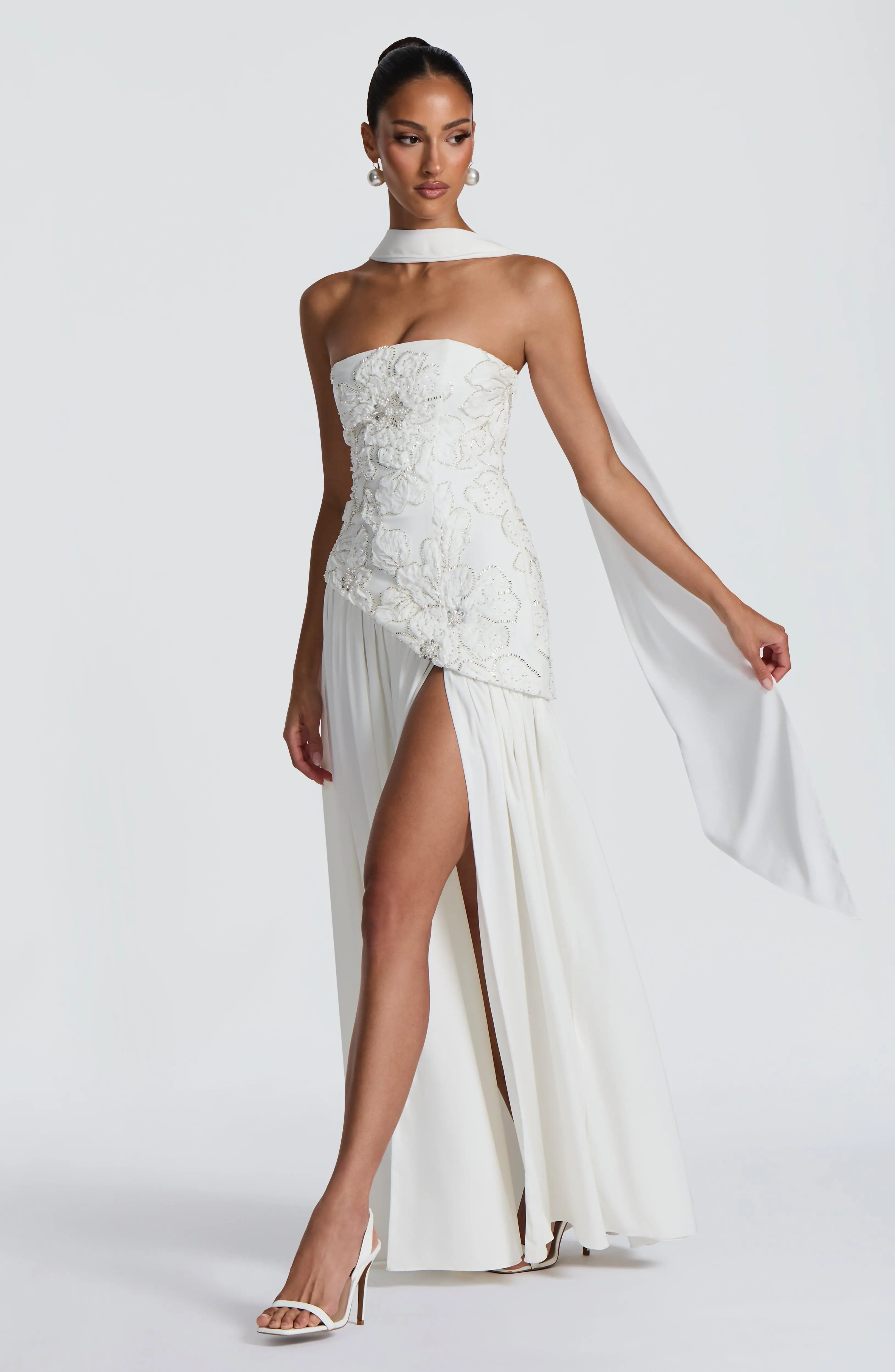 Anneliese Maxi Dress - Ivory - Image 19