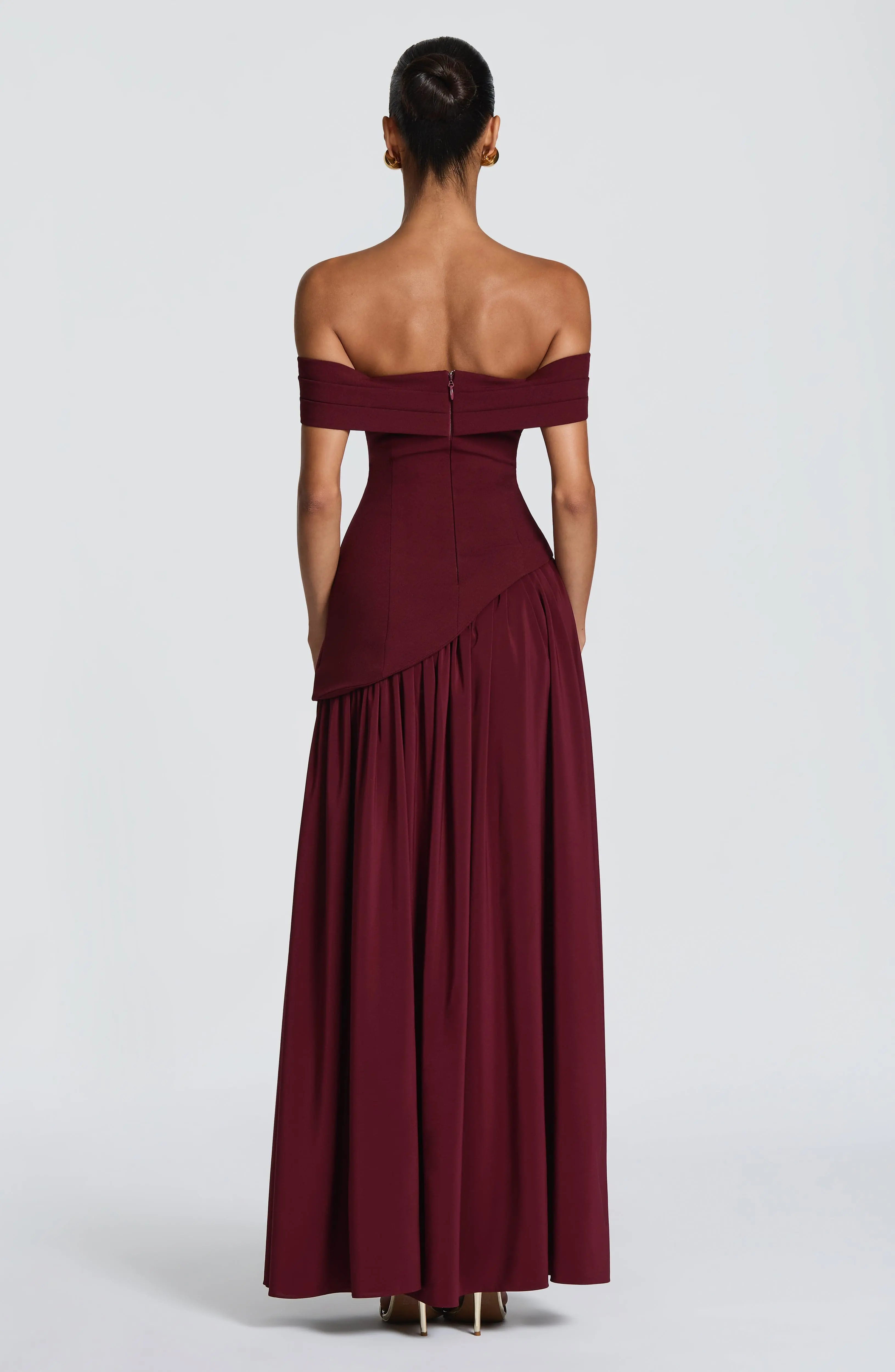 Delilah Maxi Dress - Cherry Lacquer - Image 3
