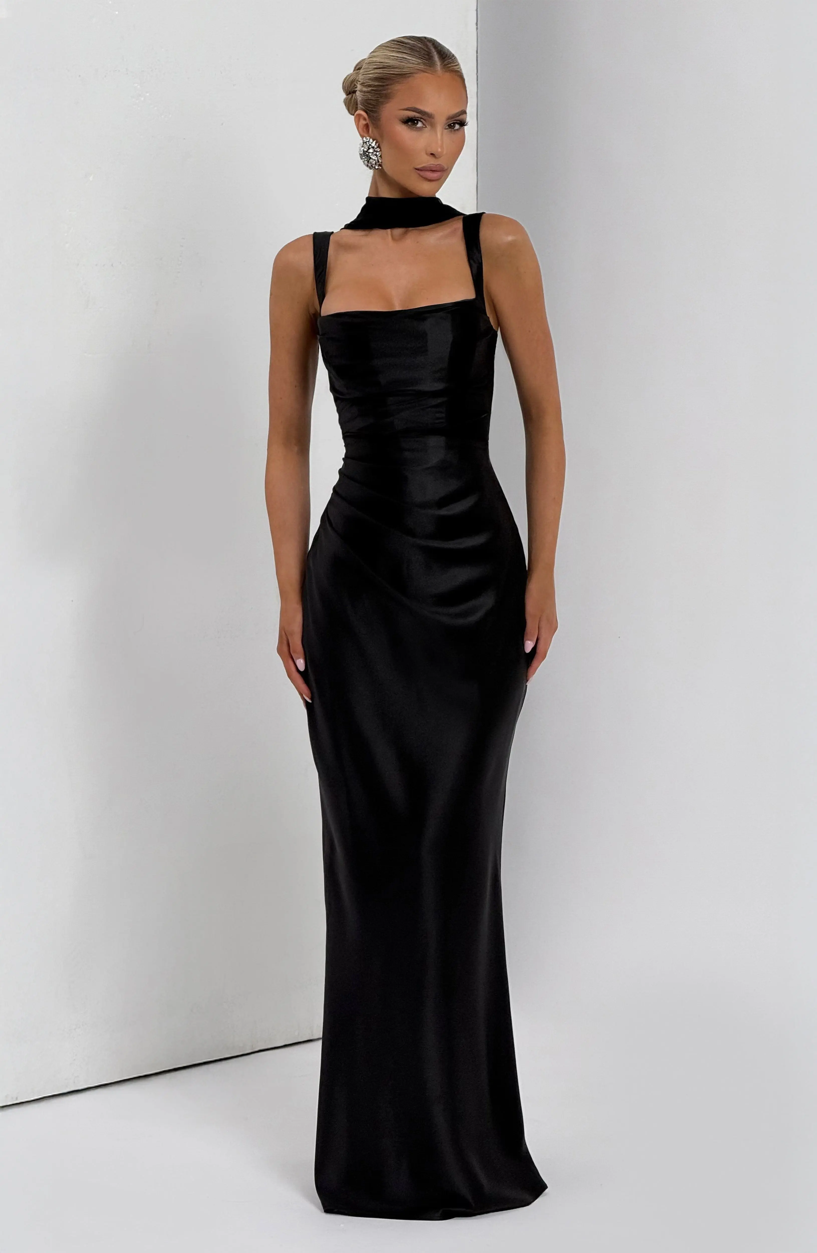 Calanthe Maxi Dress - Black - Image 7