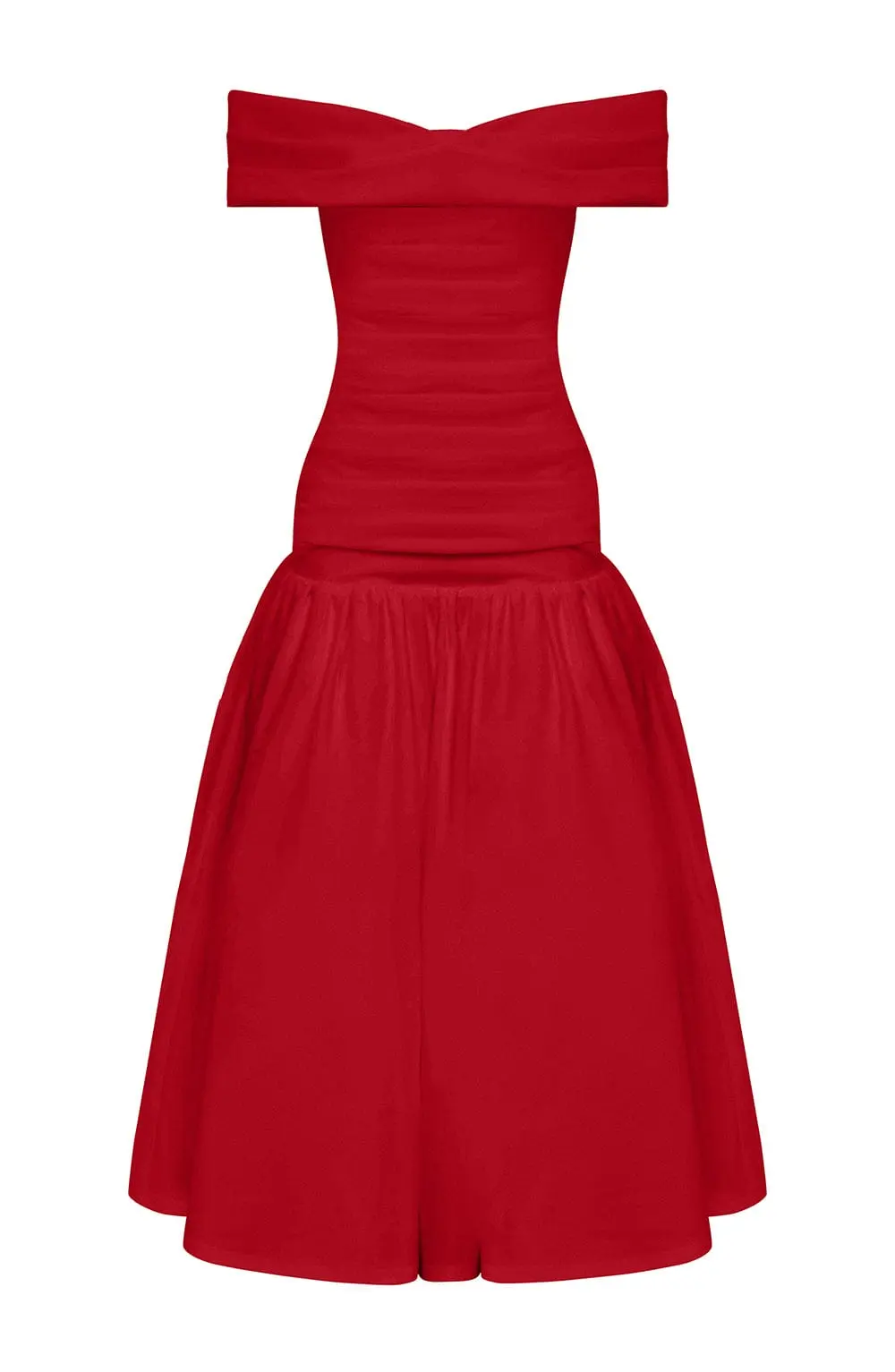 Wilhelmina Midaxi Dress - Red - Image 10