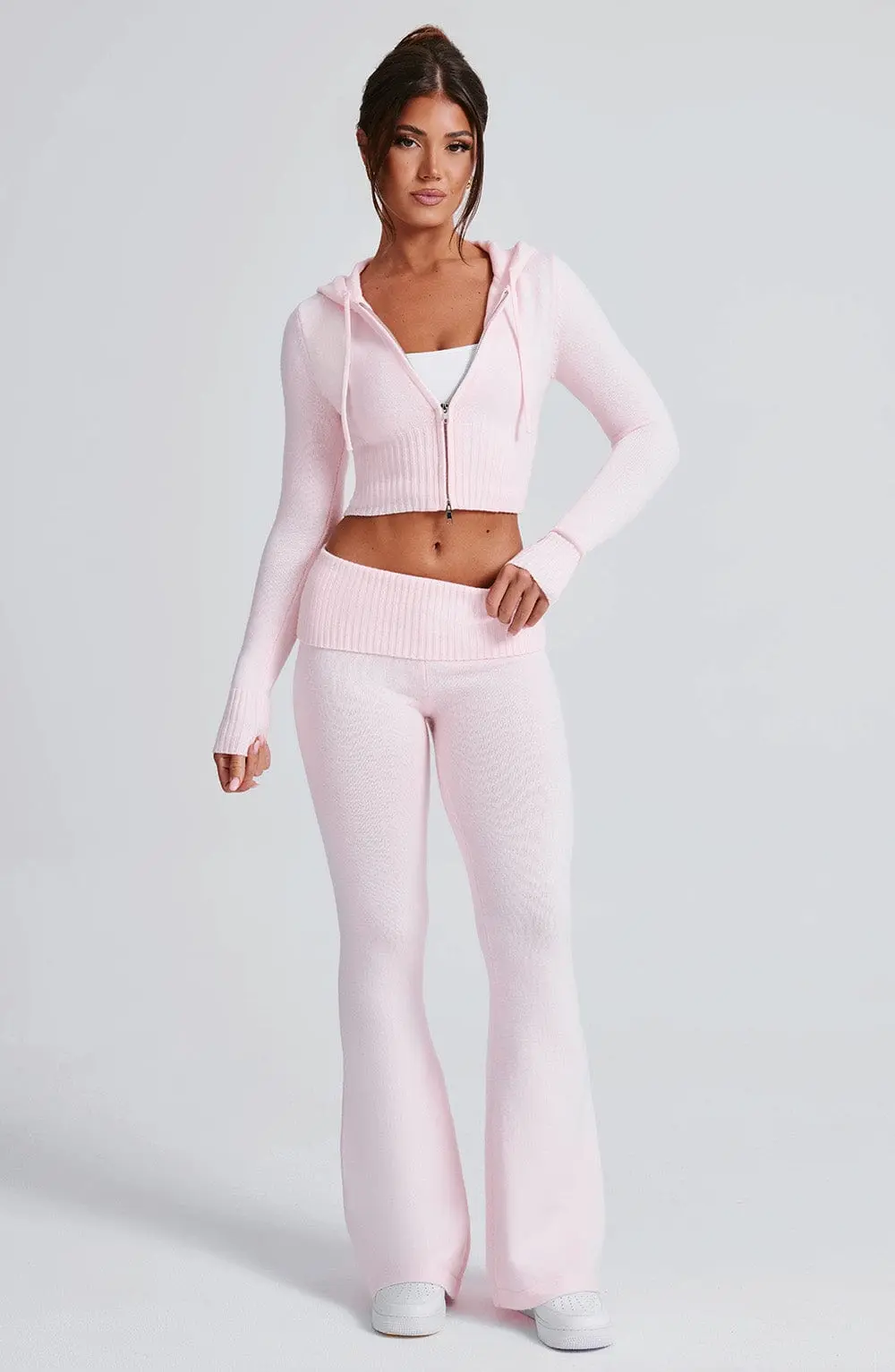 Portia Knit Hoodie - Pink - Image 20