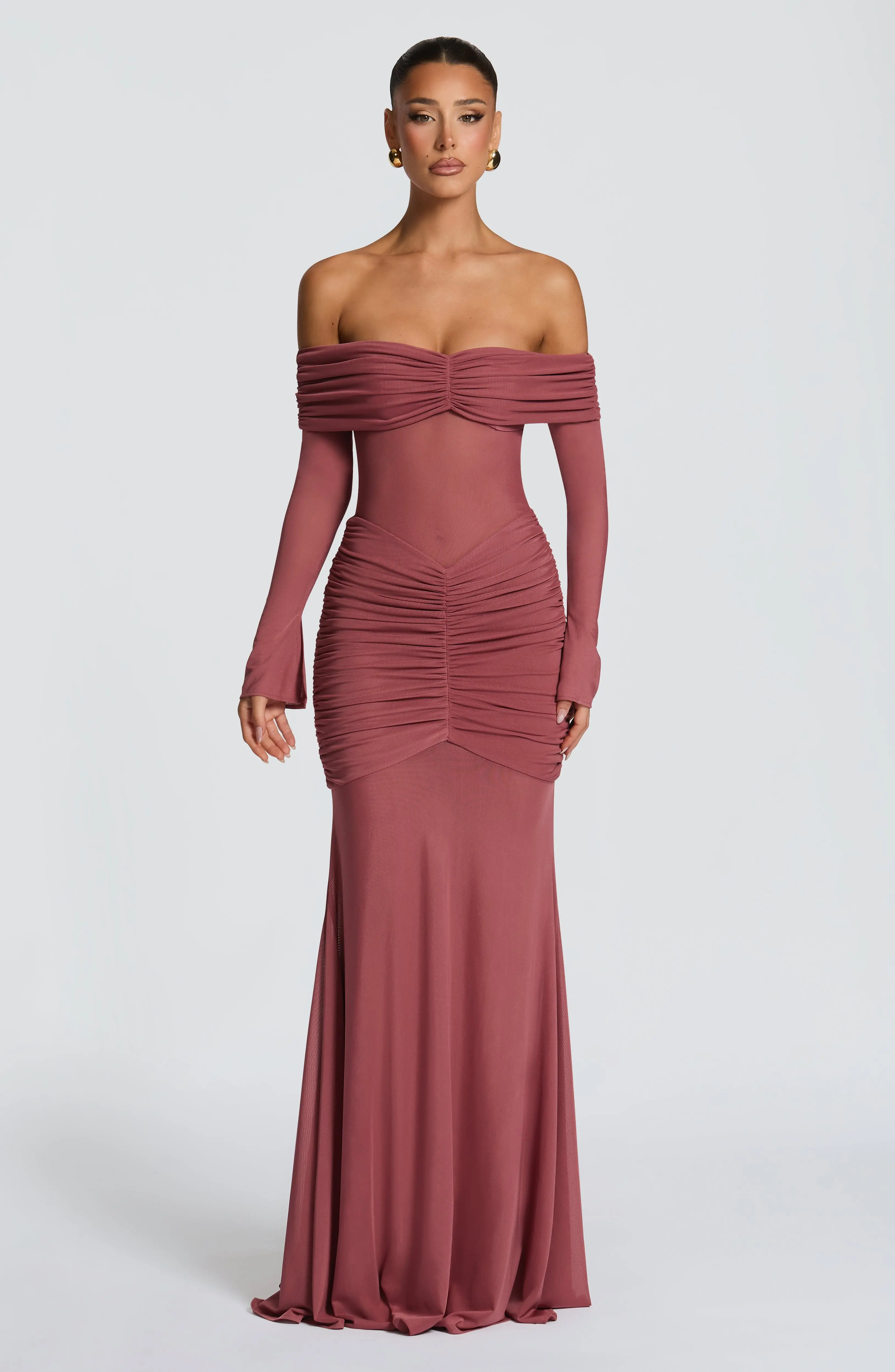 Arlena Maxi Dress - Rose Brown - Image 2