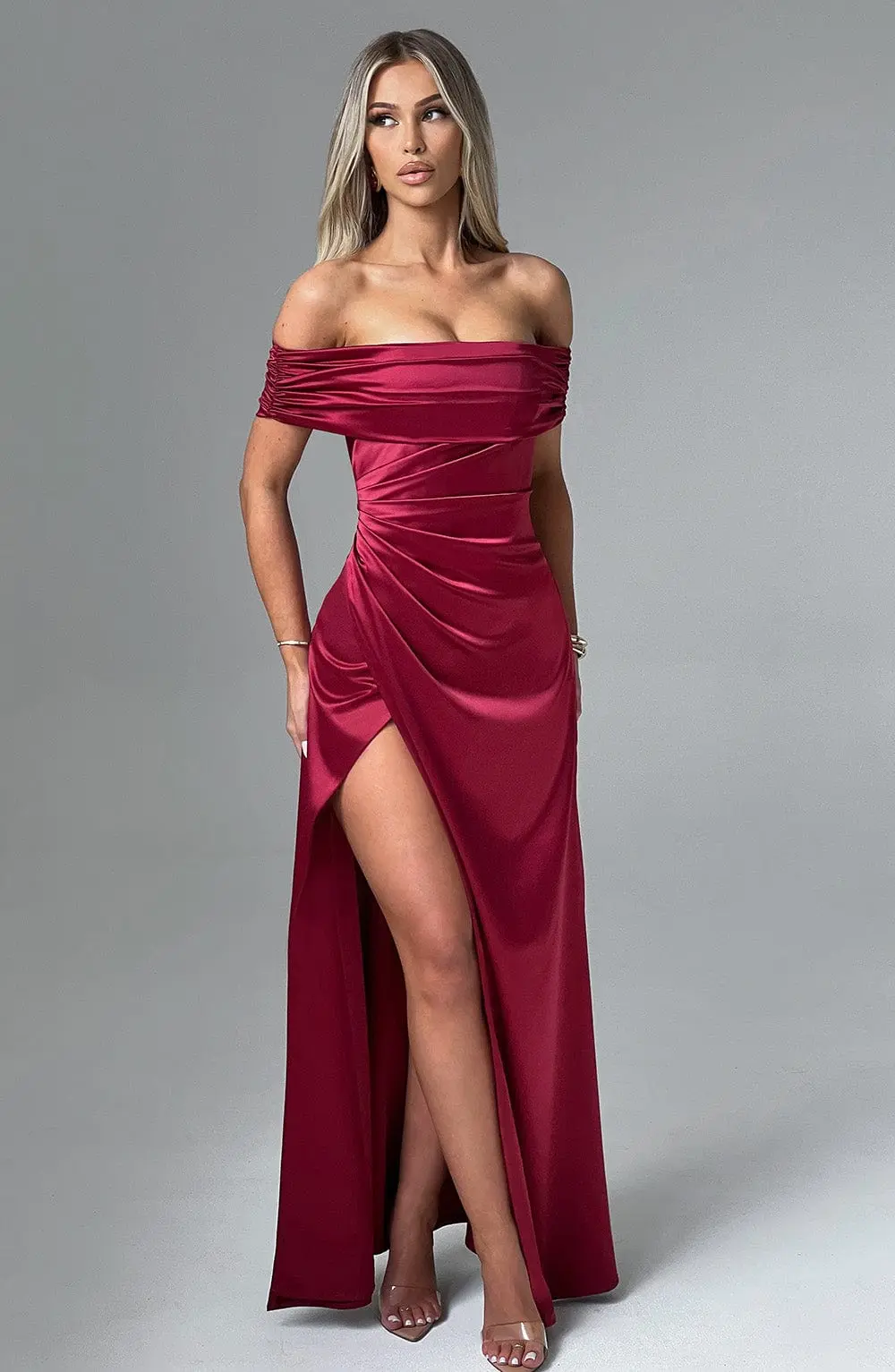Gwendolyn Maxi Dress - Burgundy - Image 2