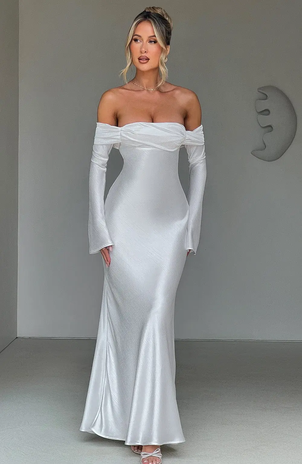 Selene Maxi Dress - Ivory - Image 8
