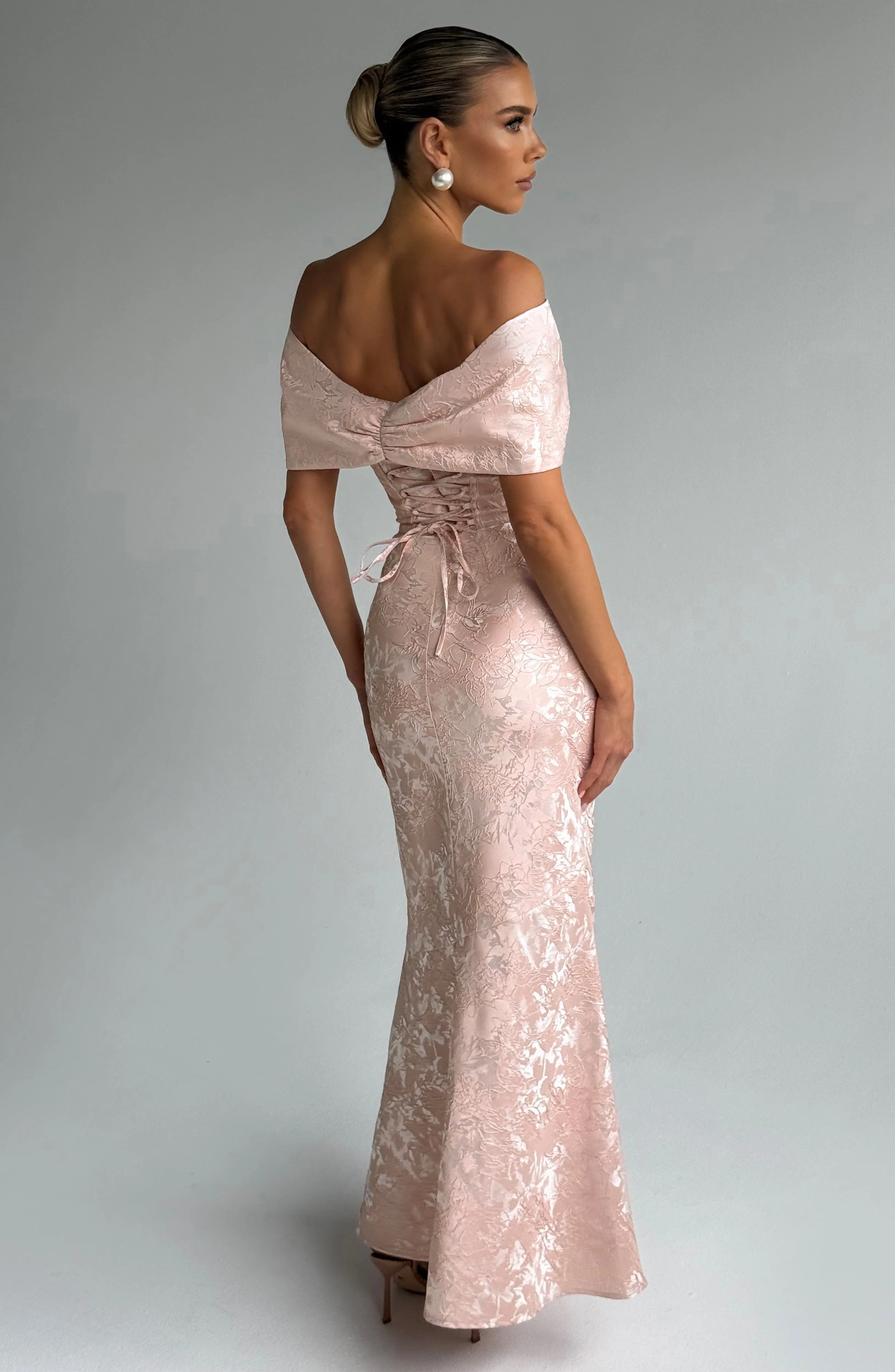 Emberly Maxi Dress - Soft Peach - Image 5