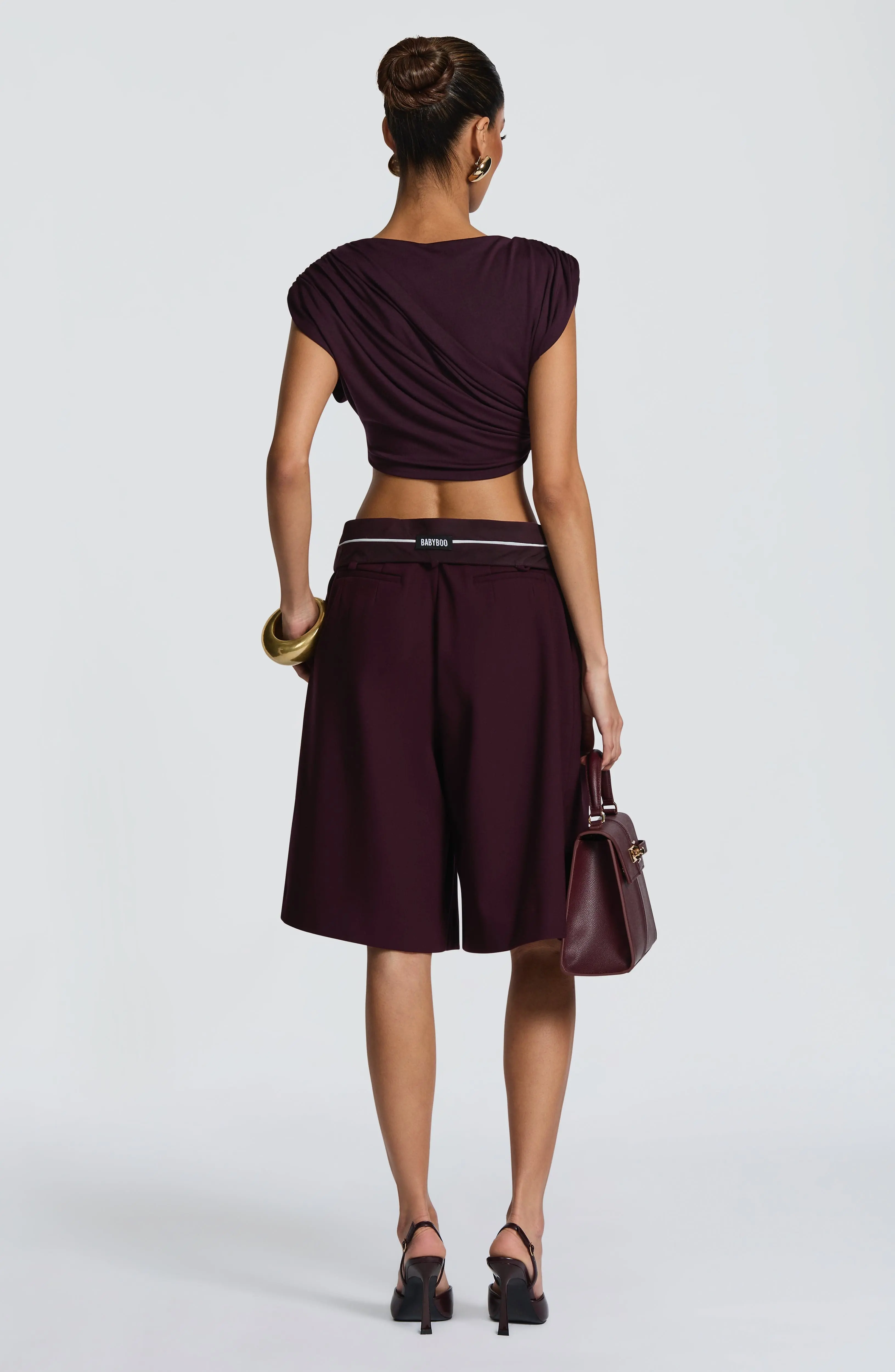 Ausra Bermuda Shorts - Plum - Image 5