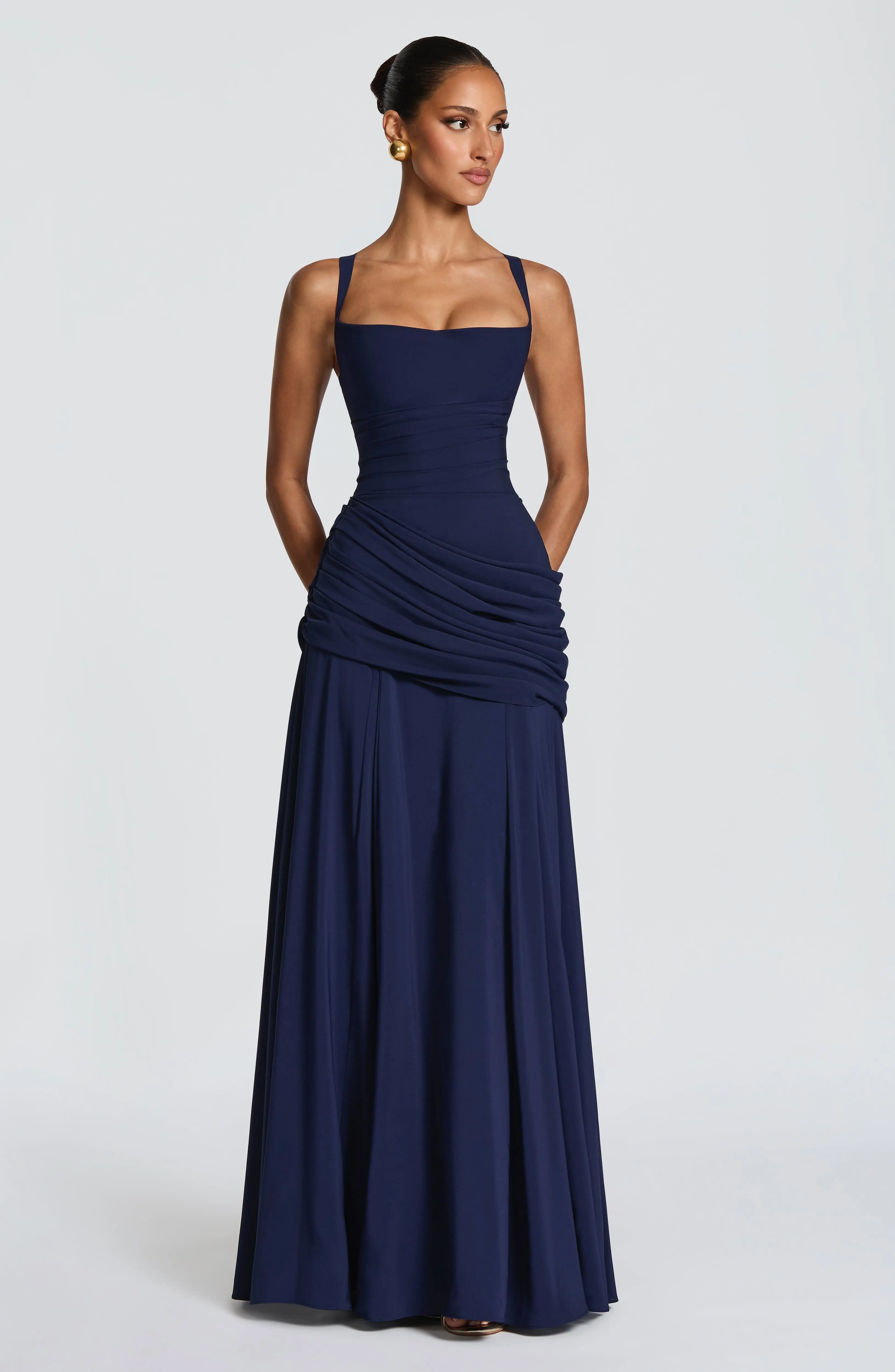 Sura Maxi Dress - Navy - Image 4