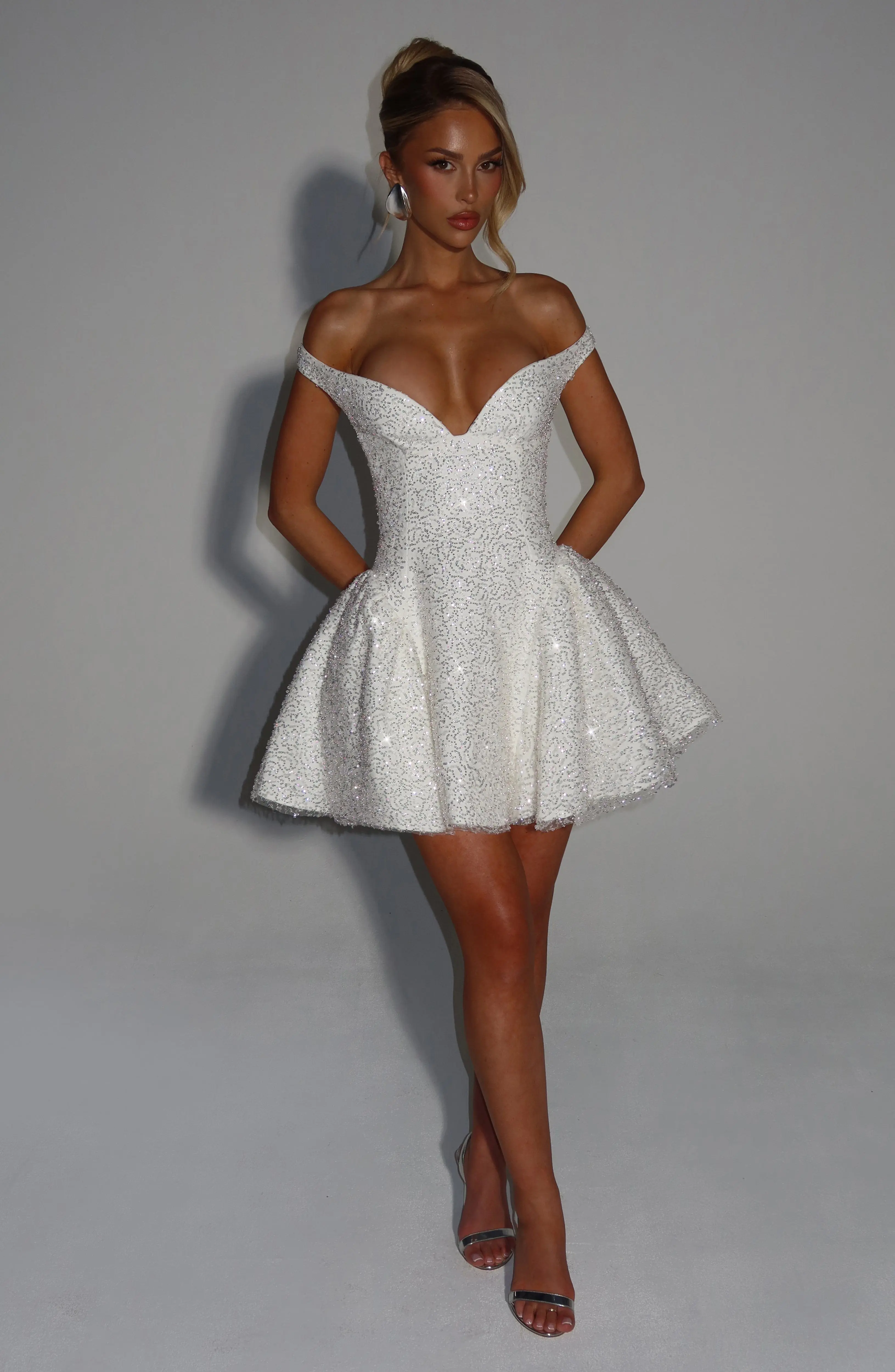 Sapphire Mini Dress - Ivory - Image 5