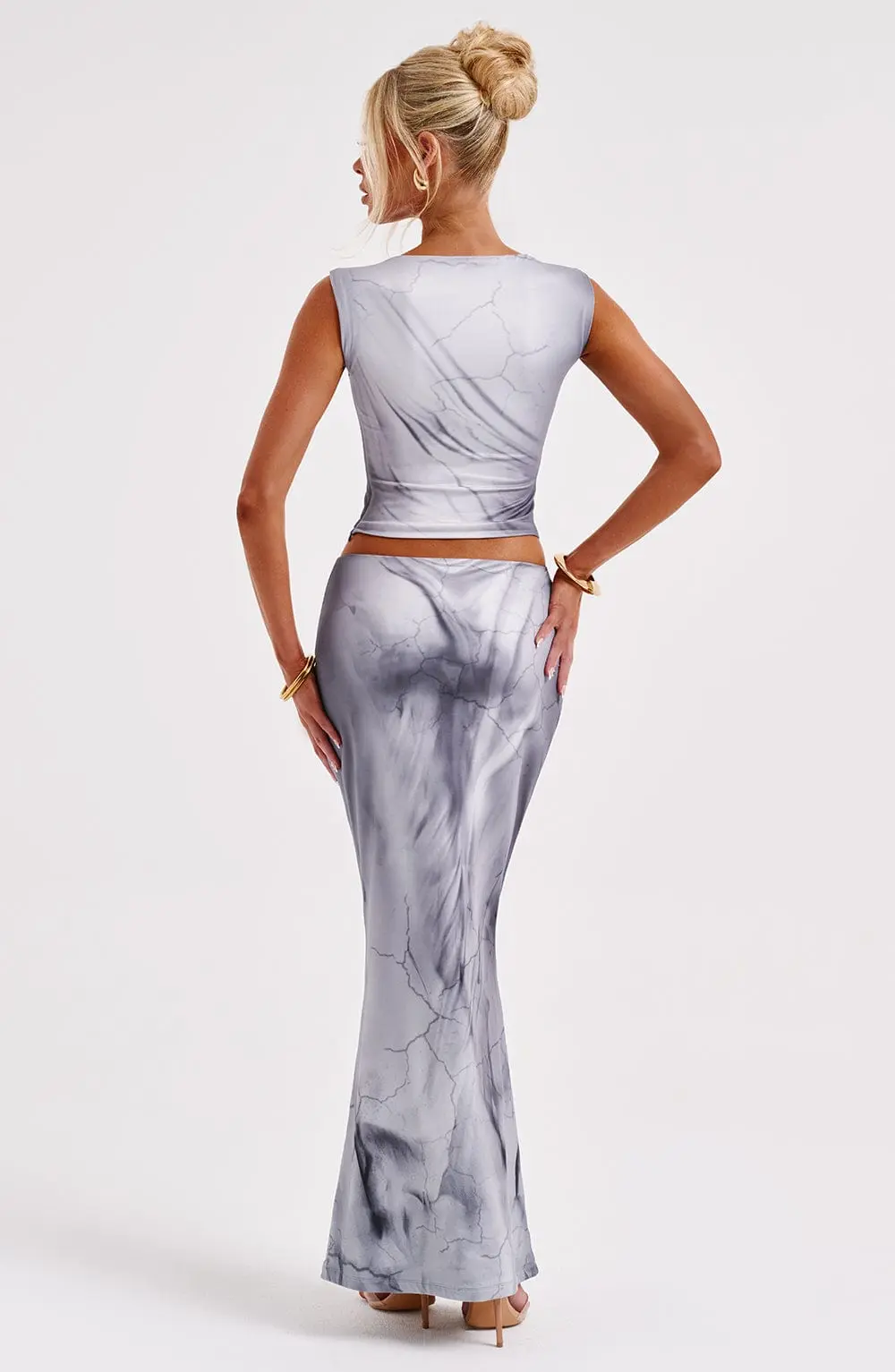 Charmayne Top - Grey Body Print - Image 6