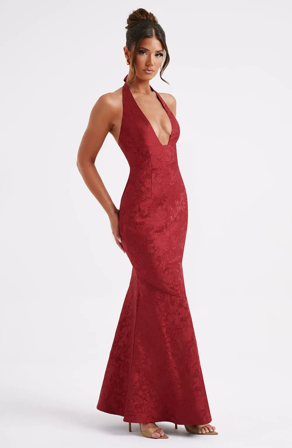 Josephine Maxi Dress - Red - Image 3