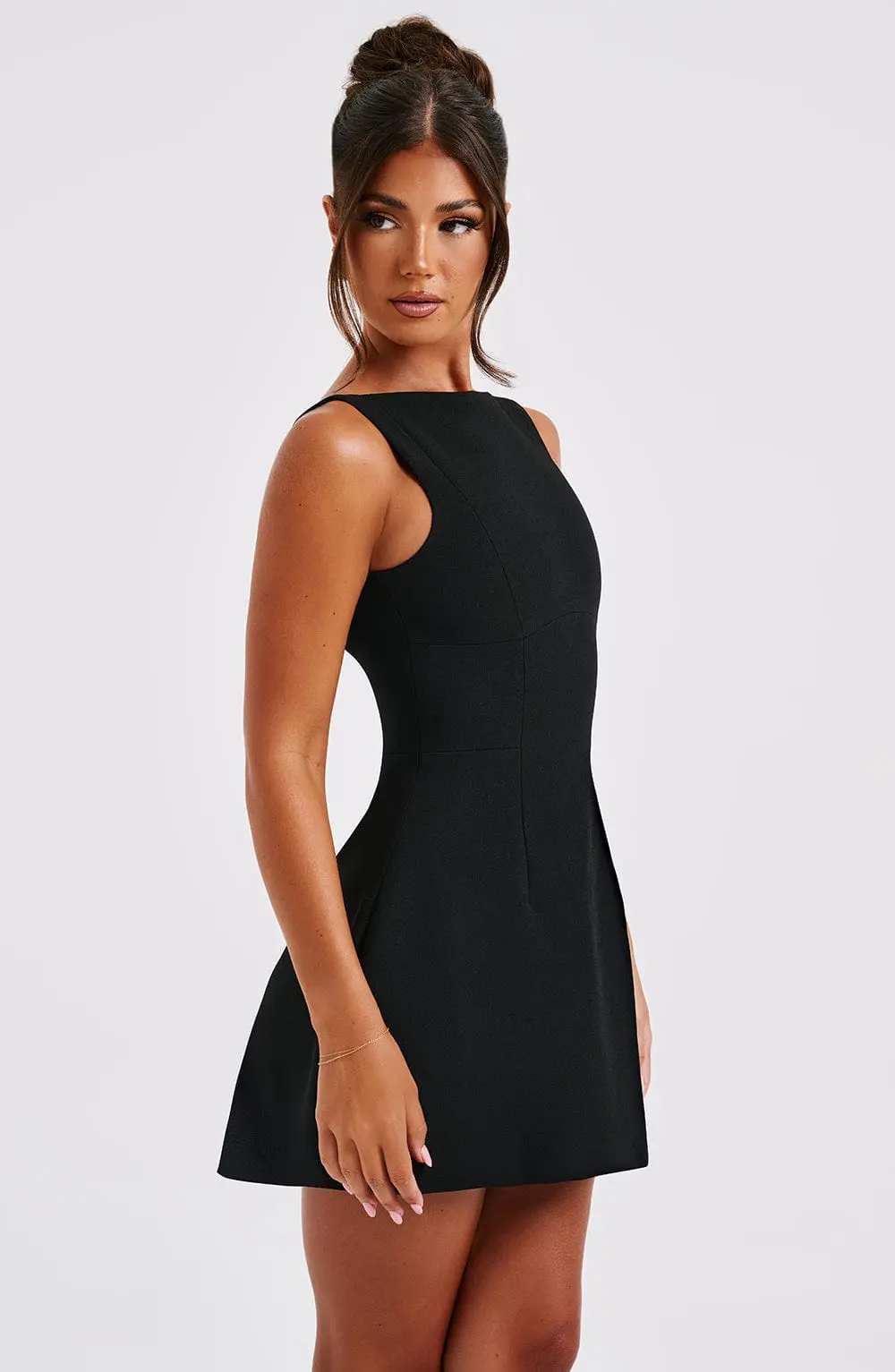 Alana Mini Dress - Black - Image 5