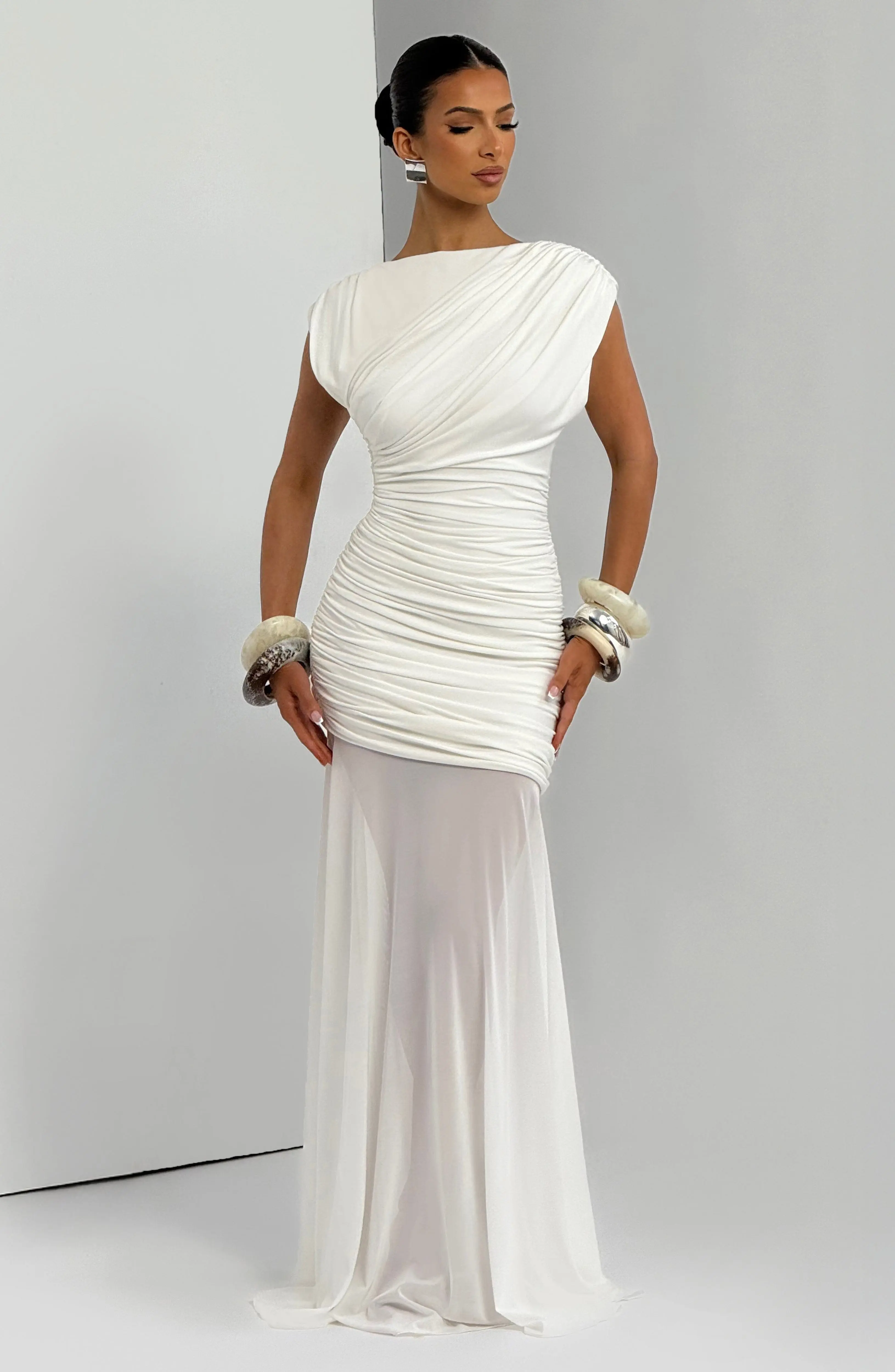Demelza Maxi Dress - Ivory - Image 4