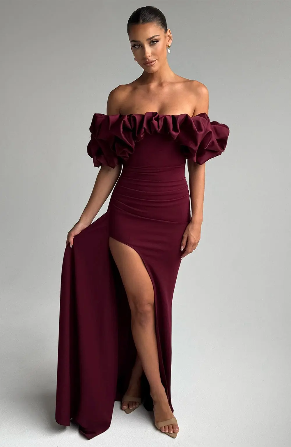 Elsie Maxi Dress - Cherry Lacquer - Image 12