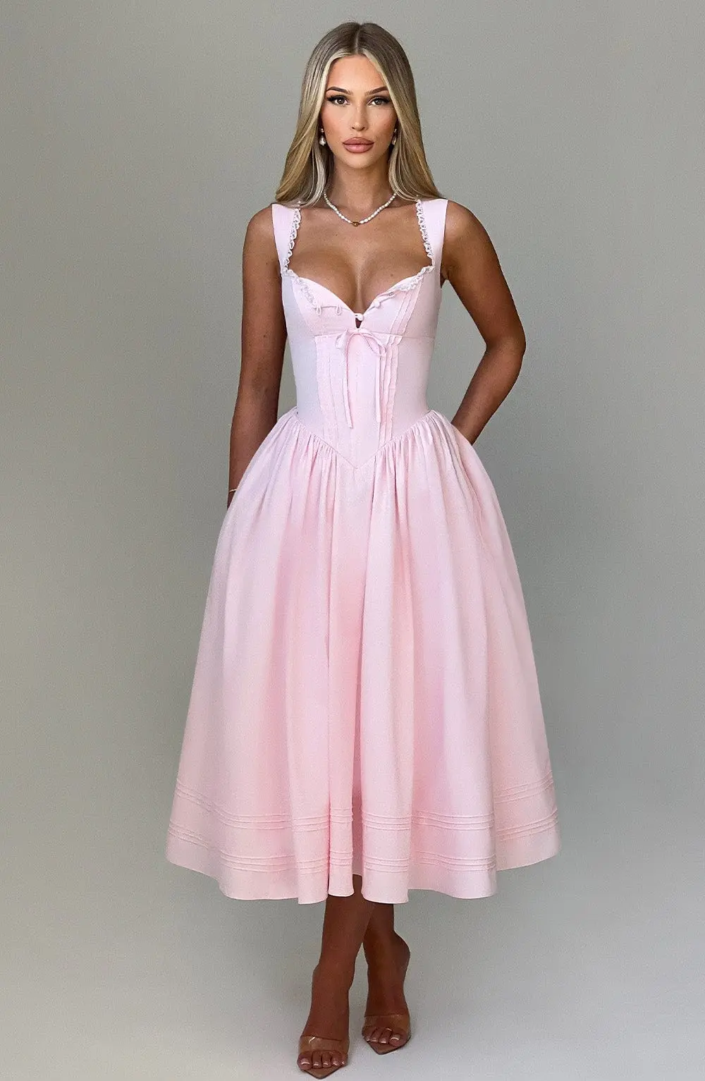 Marlena Midi Dress - Blush - Image 3