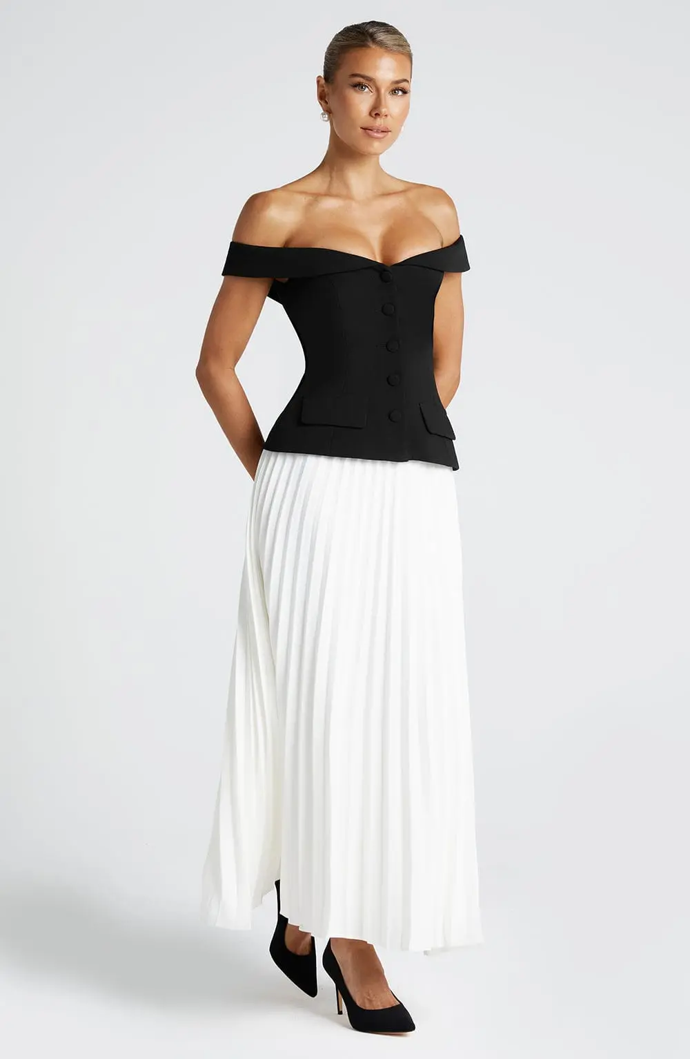 Penny Midi Skirt - Ivory - Image 2