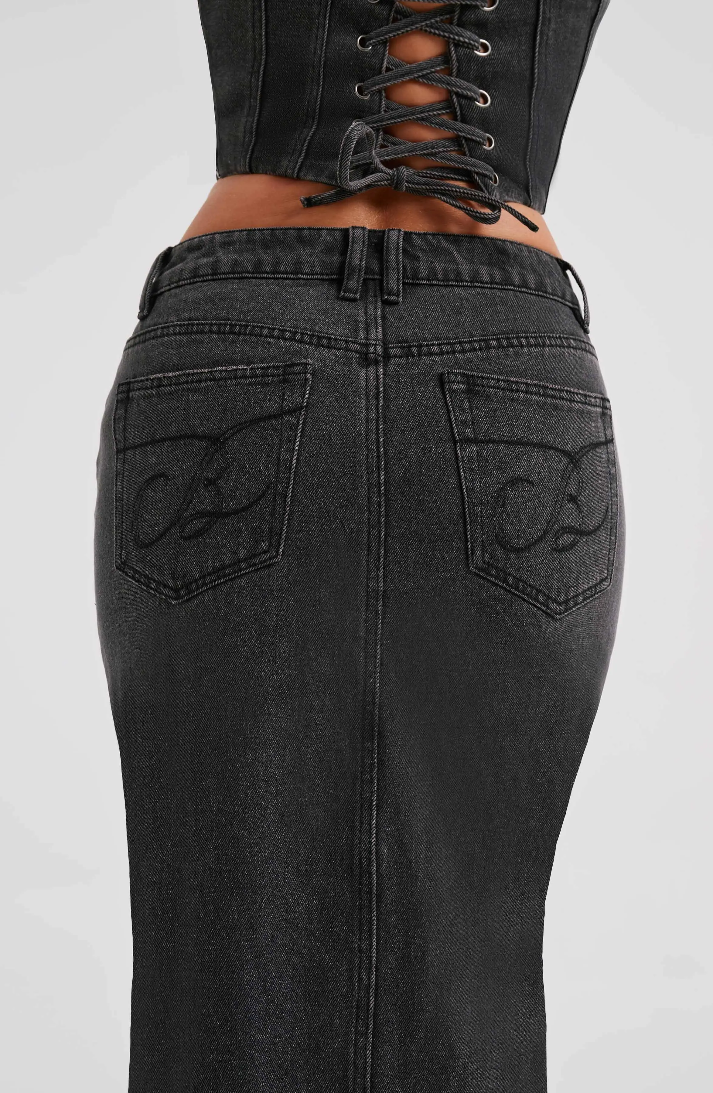 Flor Maxi Skirt - Black - Image 14
