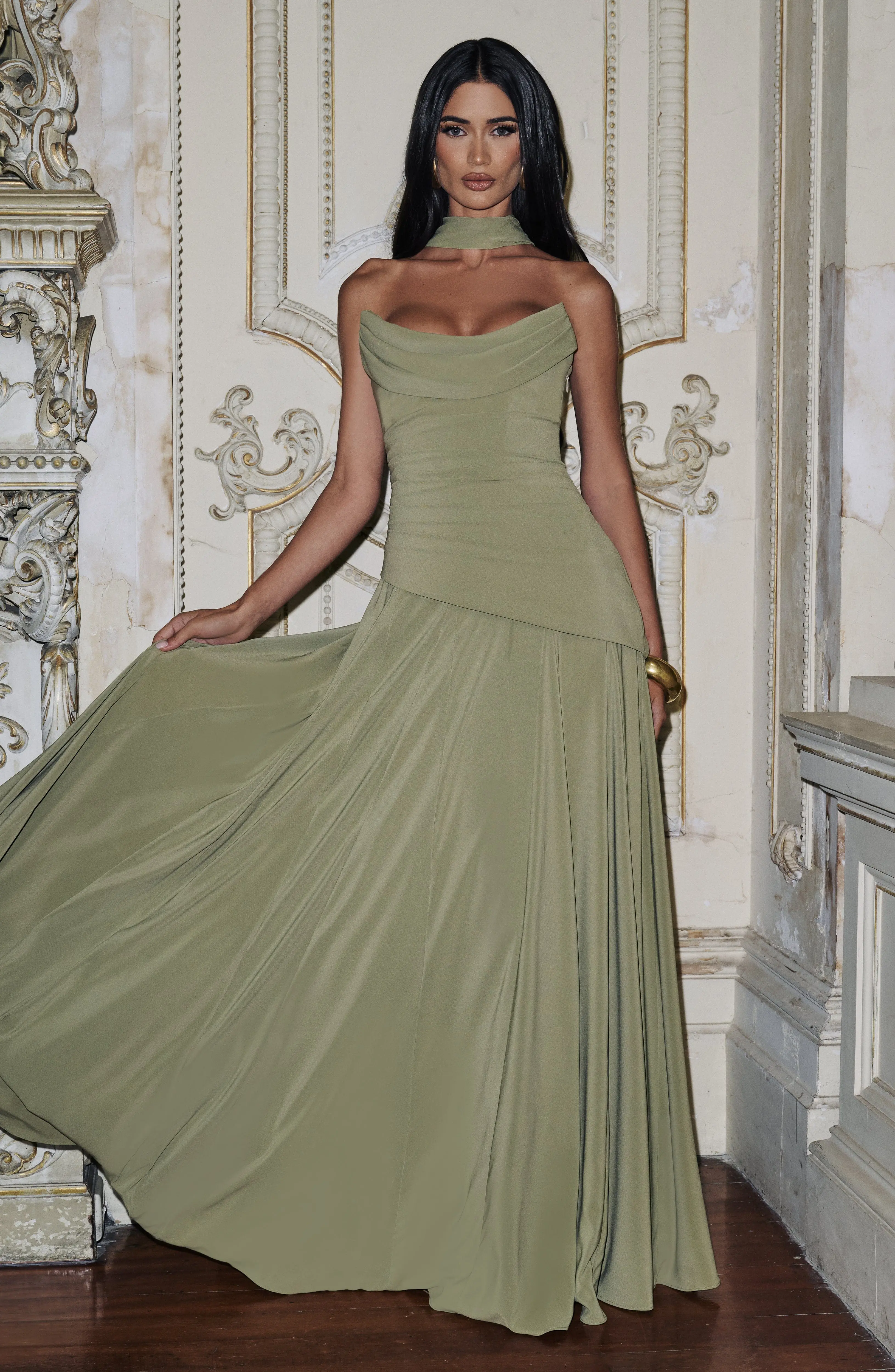 Patricia Maxi Dress - Sage - Image 3