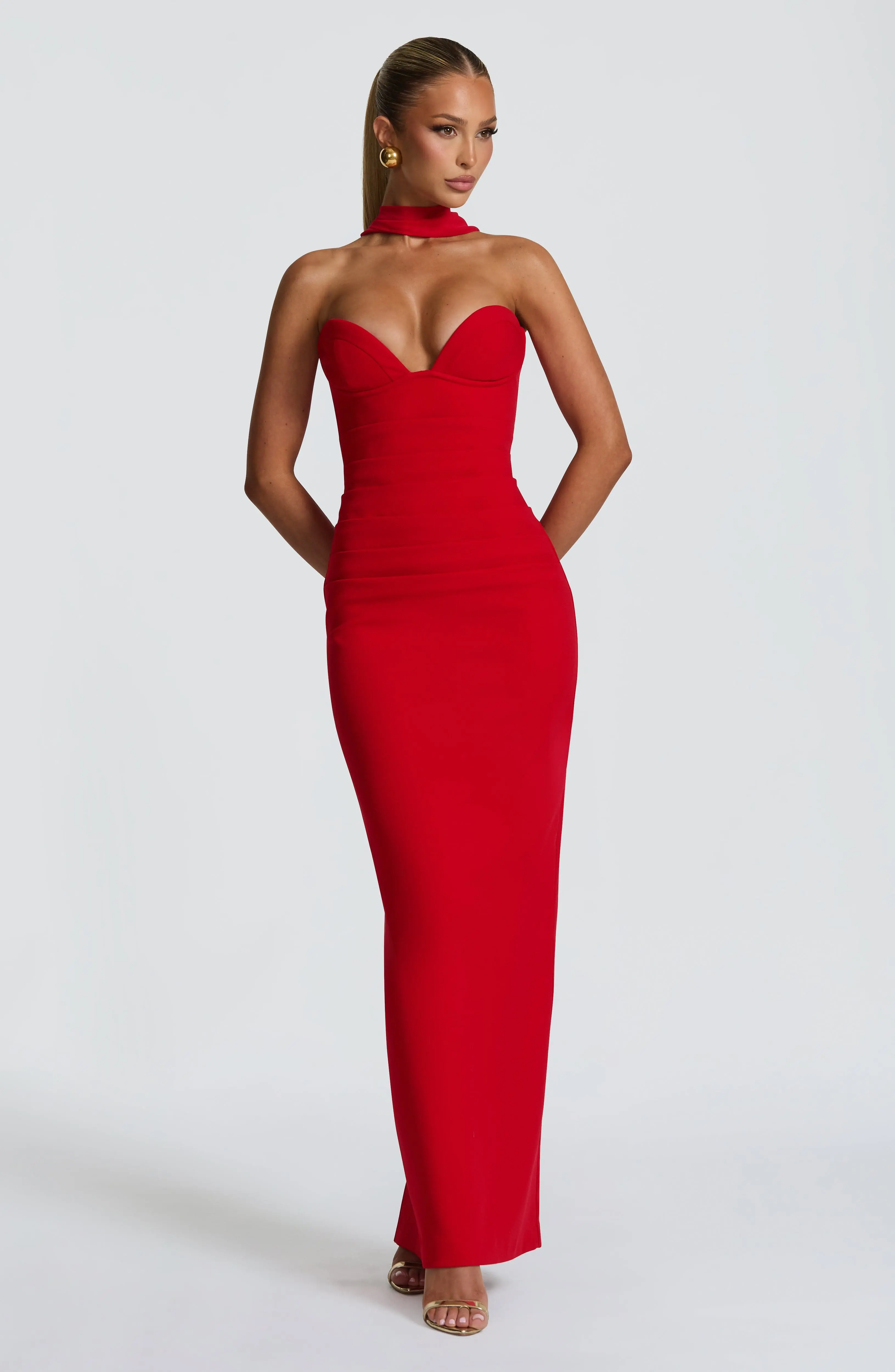 Lindsey Maxi Dress - Red - Image 3