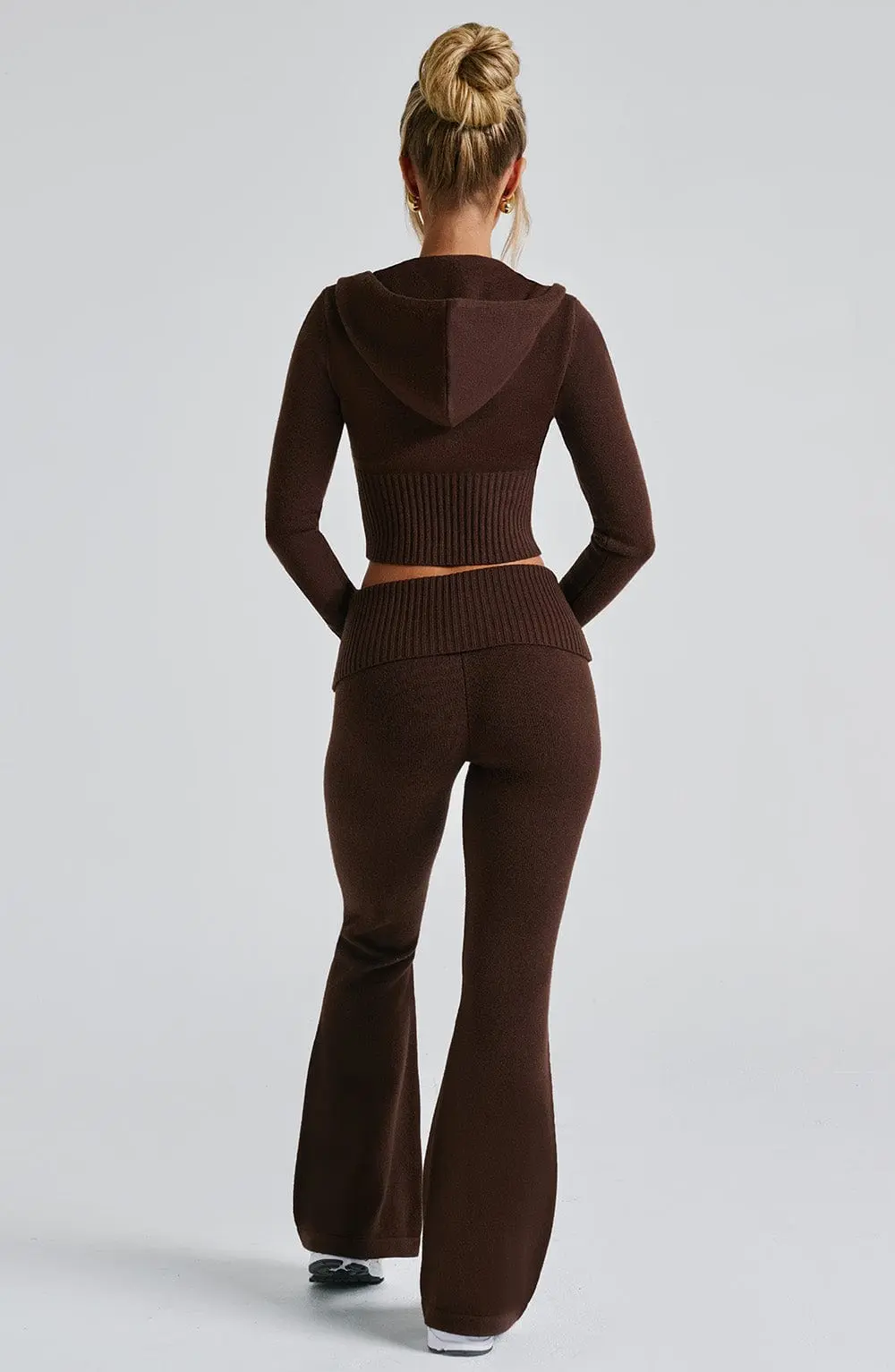 Portia Knit Pants - Chocolate - Image 3