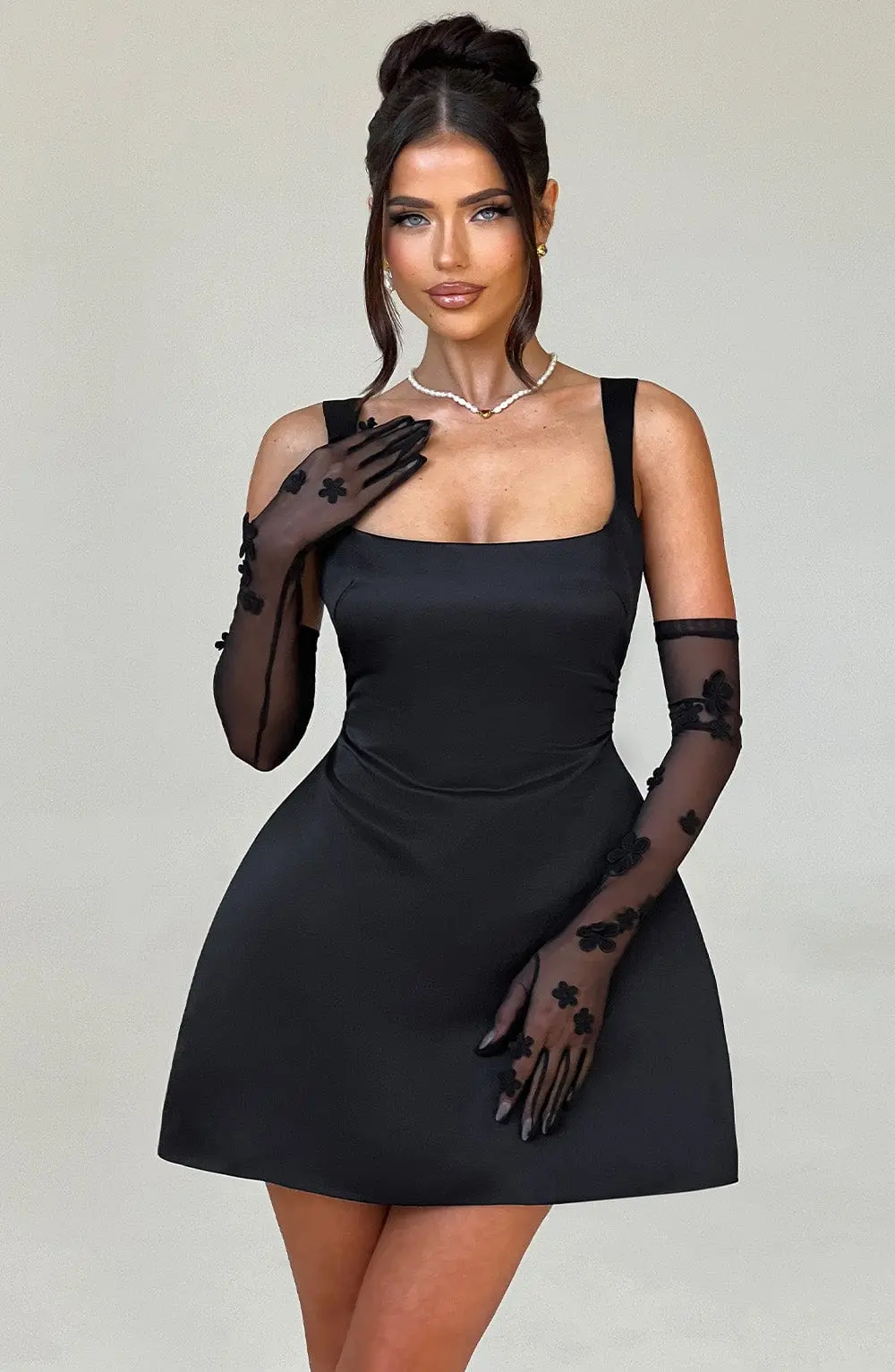 Sofie Mini Dress - Black - Image 4